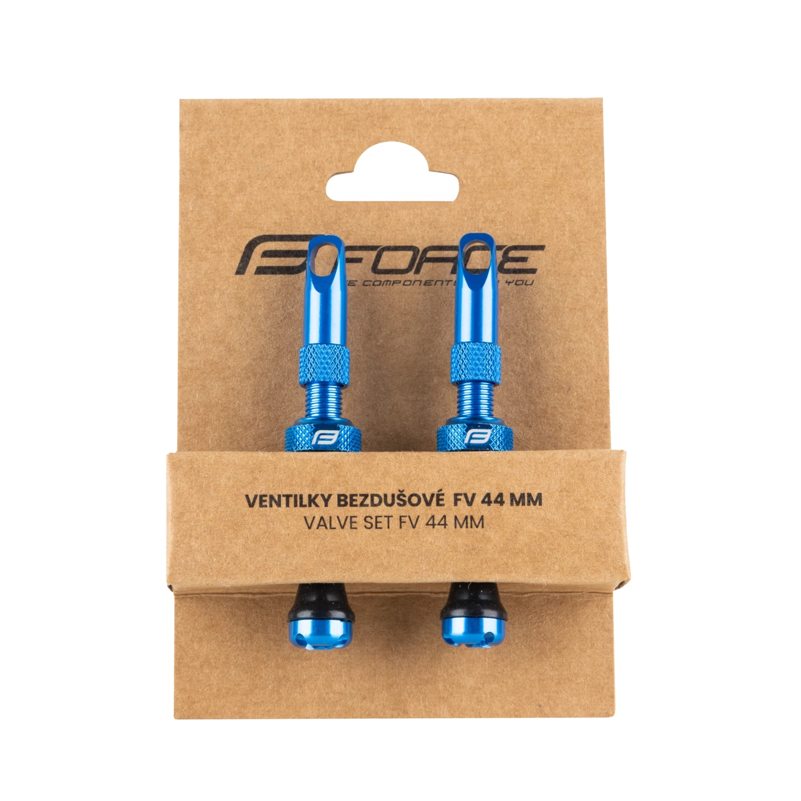2. Set Valve Tubeless Force 2xFv 44mm Albastre 44mm, Albastru
