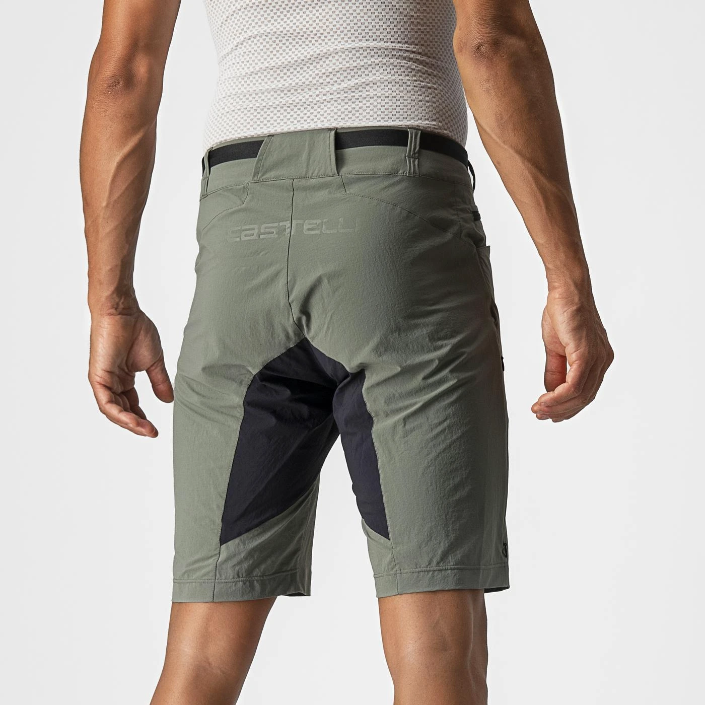 2. Pantaloni scurti Castelli Unlimited Trail Baggy, Kaki, XL XL, Kaki