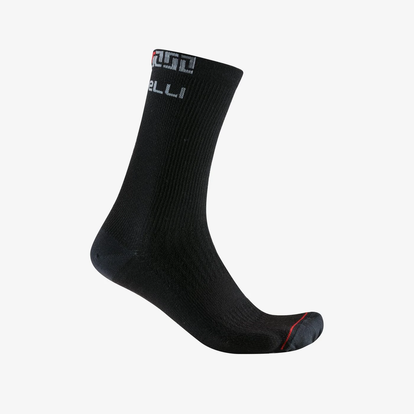 1. Sosete Castelli Bandito Merino 18, unisex, negru, S M Negru, 35-39