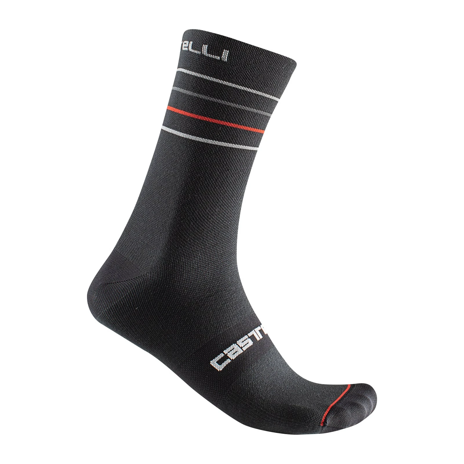 1. Sosete Castelli Endurance 15, Negru, 36-39 36-39, Negru