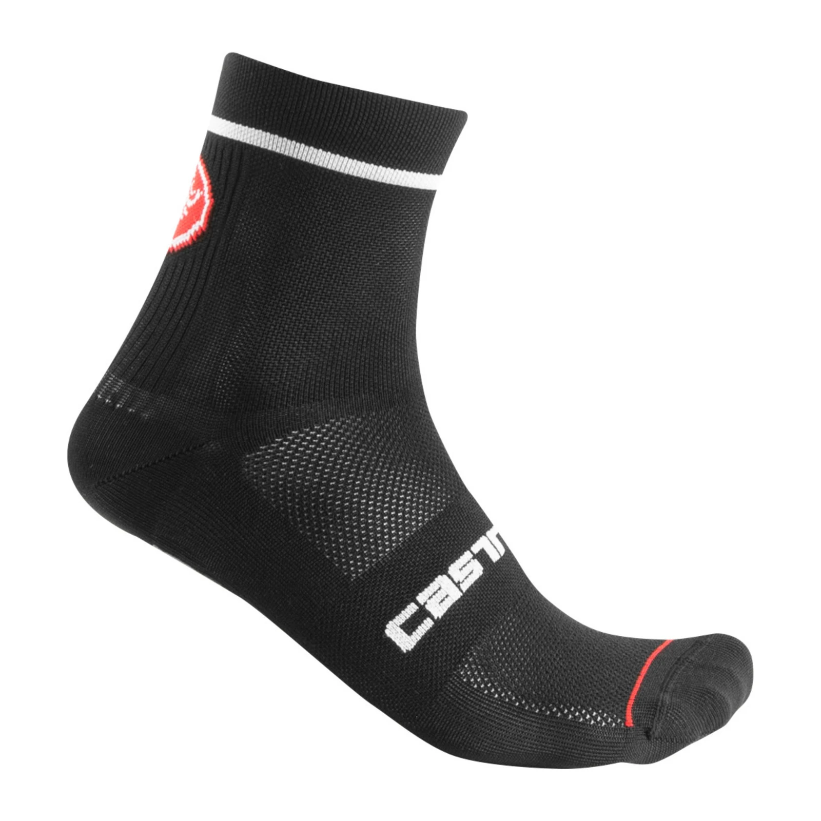 Sosete Castelli Entrata 9, unisex, negru, XXL, 44-47 Negru, 44-47 - 104407