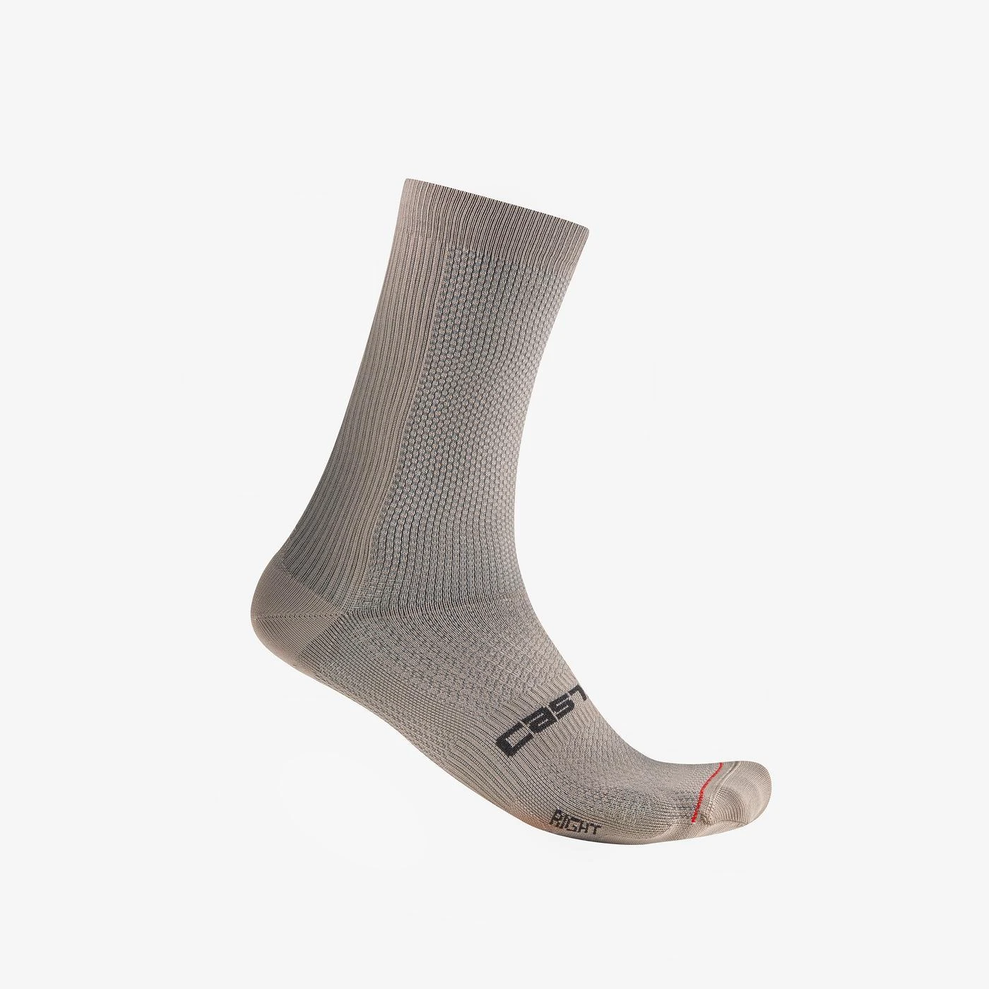Sosete Castelli Espresso 18, unisex, gri argila, S M, 35-39 Gri Argila, 35-39 - 111462