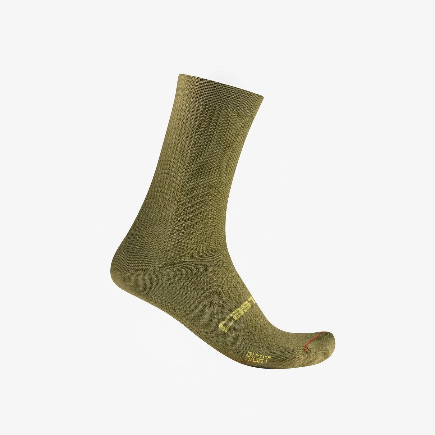 Sosete Castelli Espresso 18, unisex, verde salvie, L XL, 40-43 Verde Salvie, 40-43 - 111473