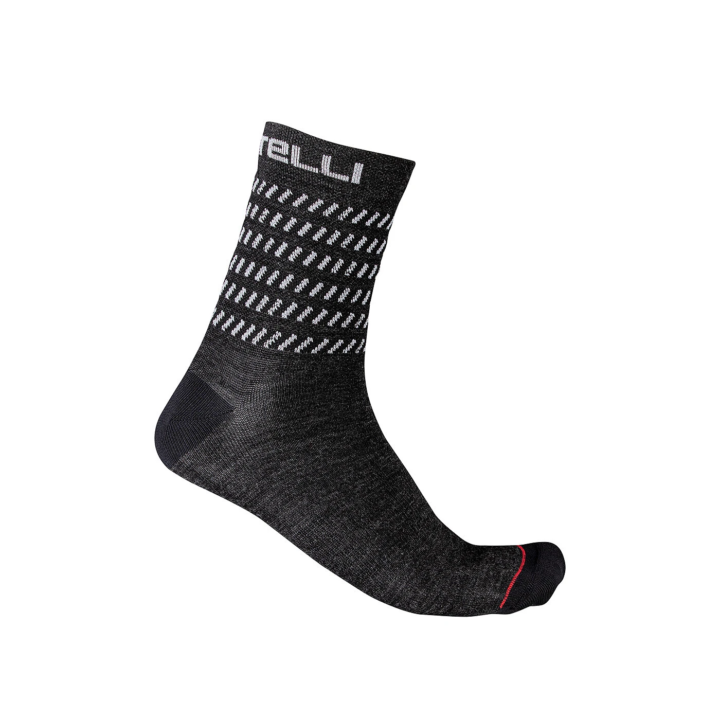 Sosete Castelli Go 15, Negru Alb, L XL, 40-43 40-43, Negru/Alb - 106022