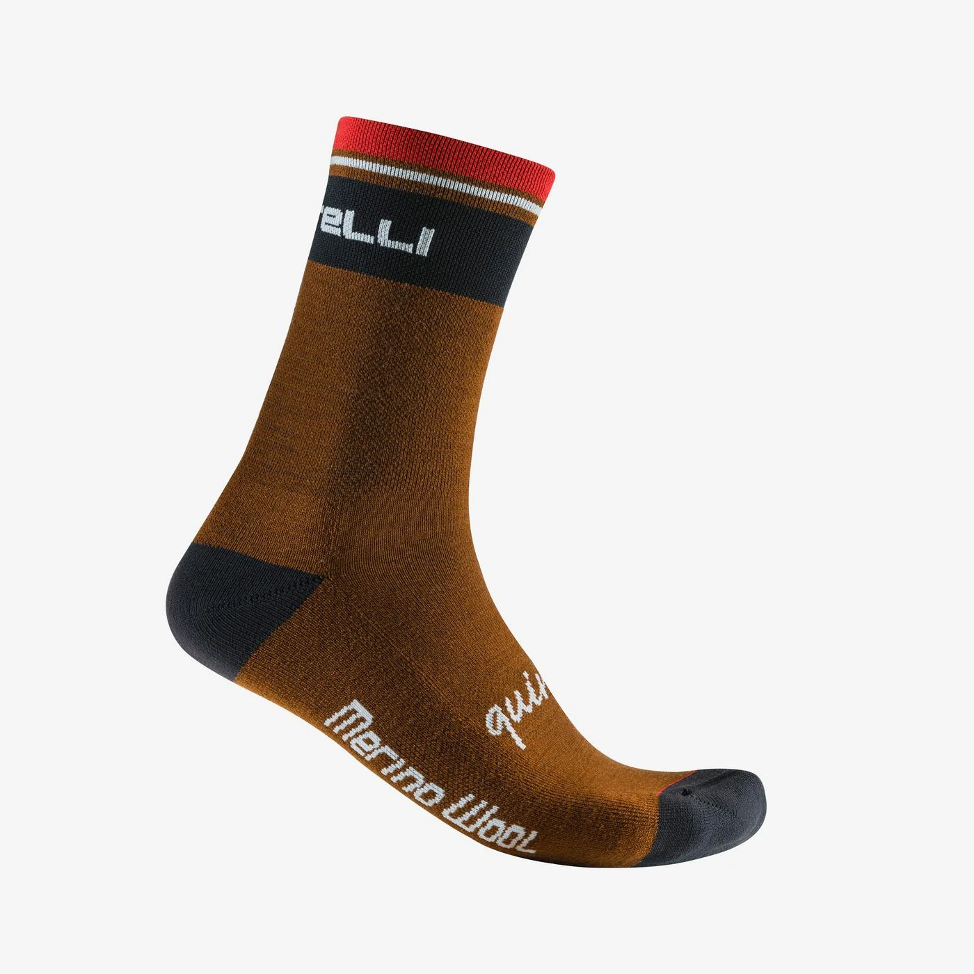 Sosete Castelli Quindici Soft Merino, maro mocha, S M, 35-39 35-39, Maro - 110749