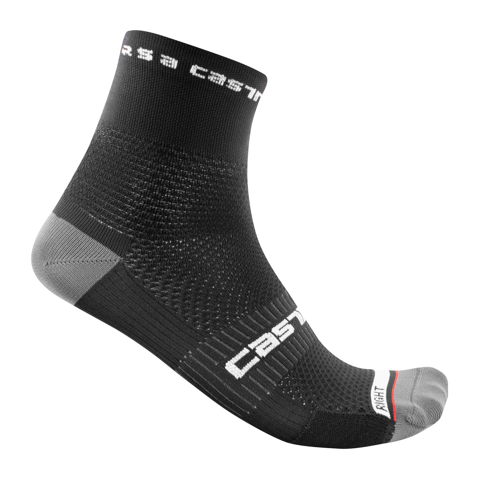 Sosete Castelli Rosso Corsa Pro 9 Negre S M 36-39, Negru - 104499