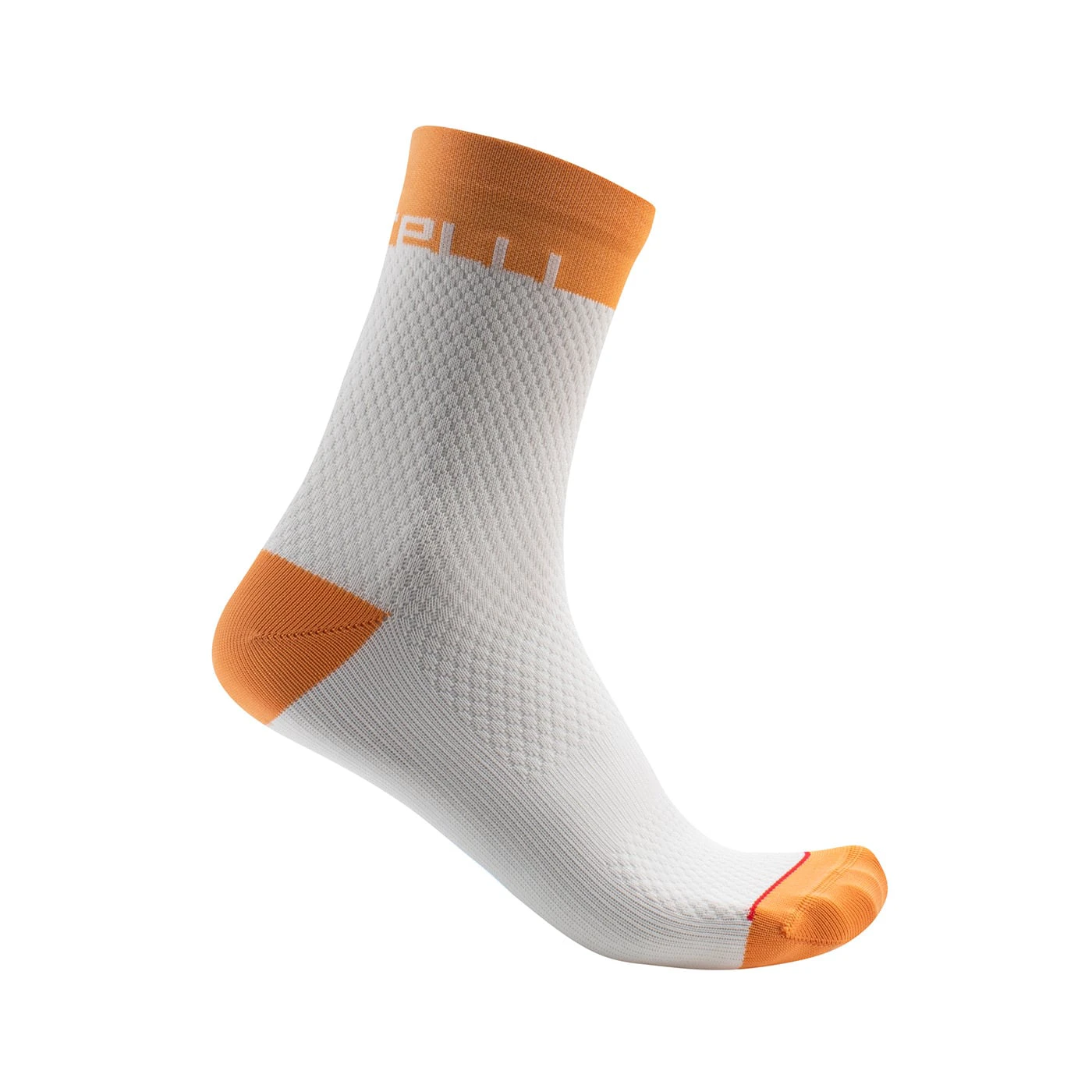 1. Sosete Castelli Velocissima 12, de dama, Alb Portocaliu, L XL, 39-41 Alb/Portocaliu, 39-41