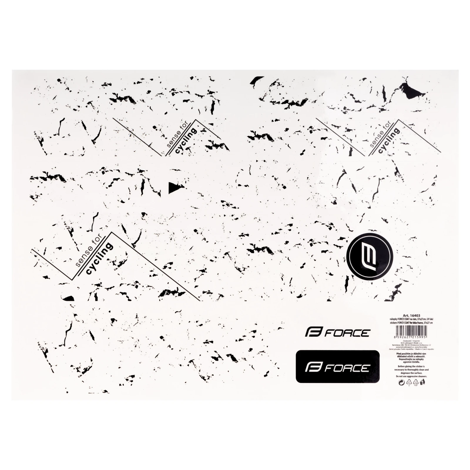 1. Stickere Force COAT pentru cadru, 37x27 cm
