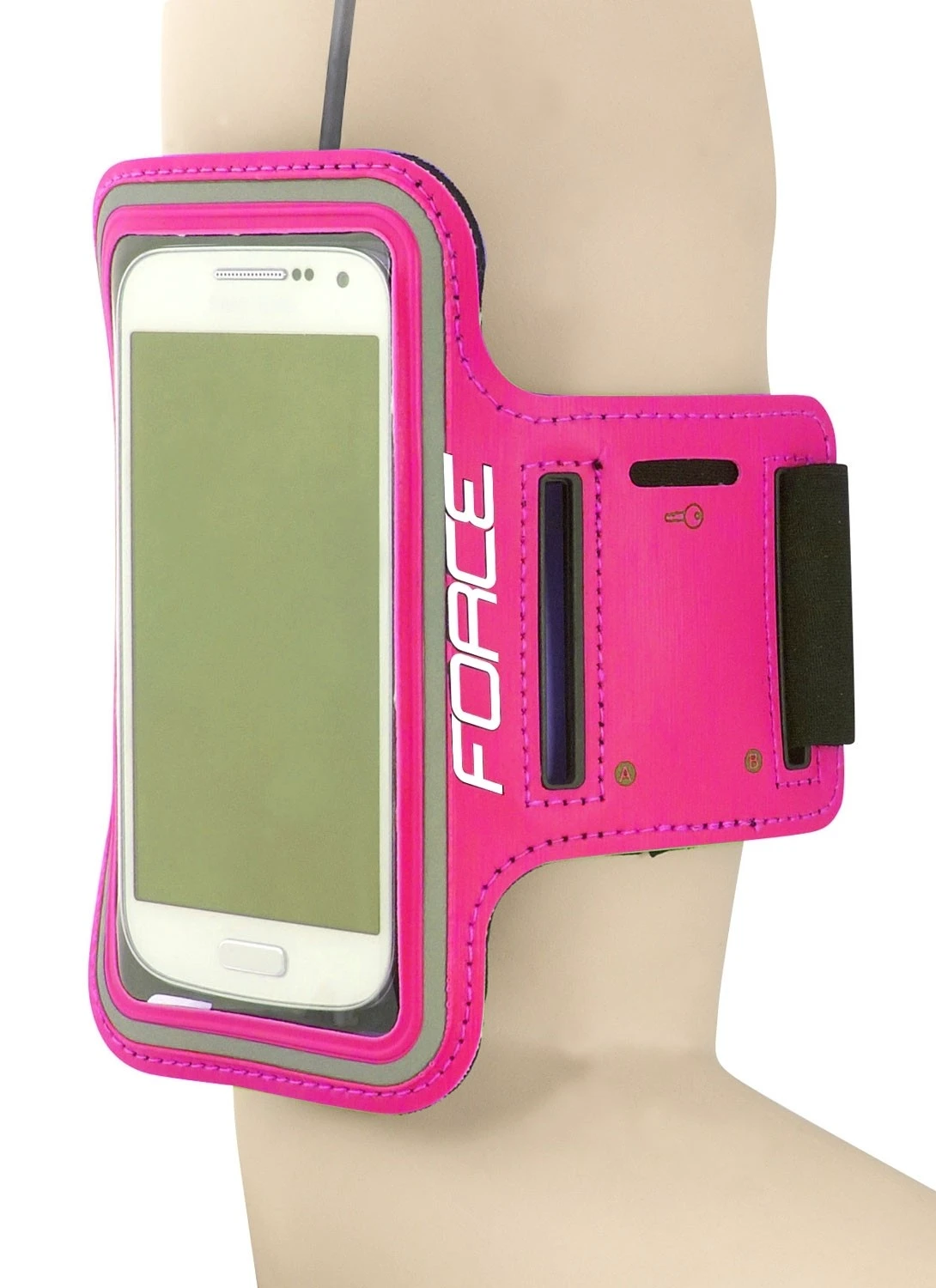 2. Husa telefon pentru alergare, prindere pe brat Force Run Roz Roz