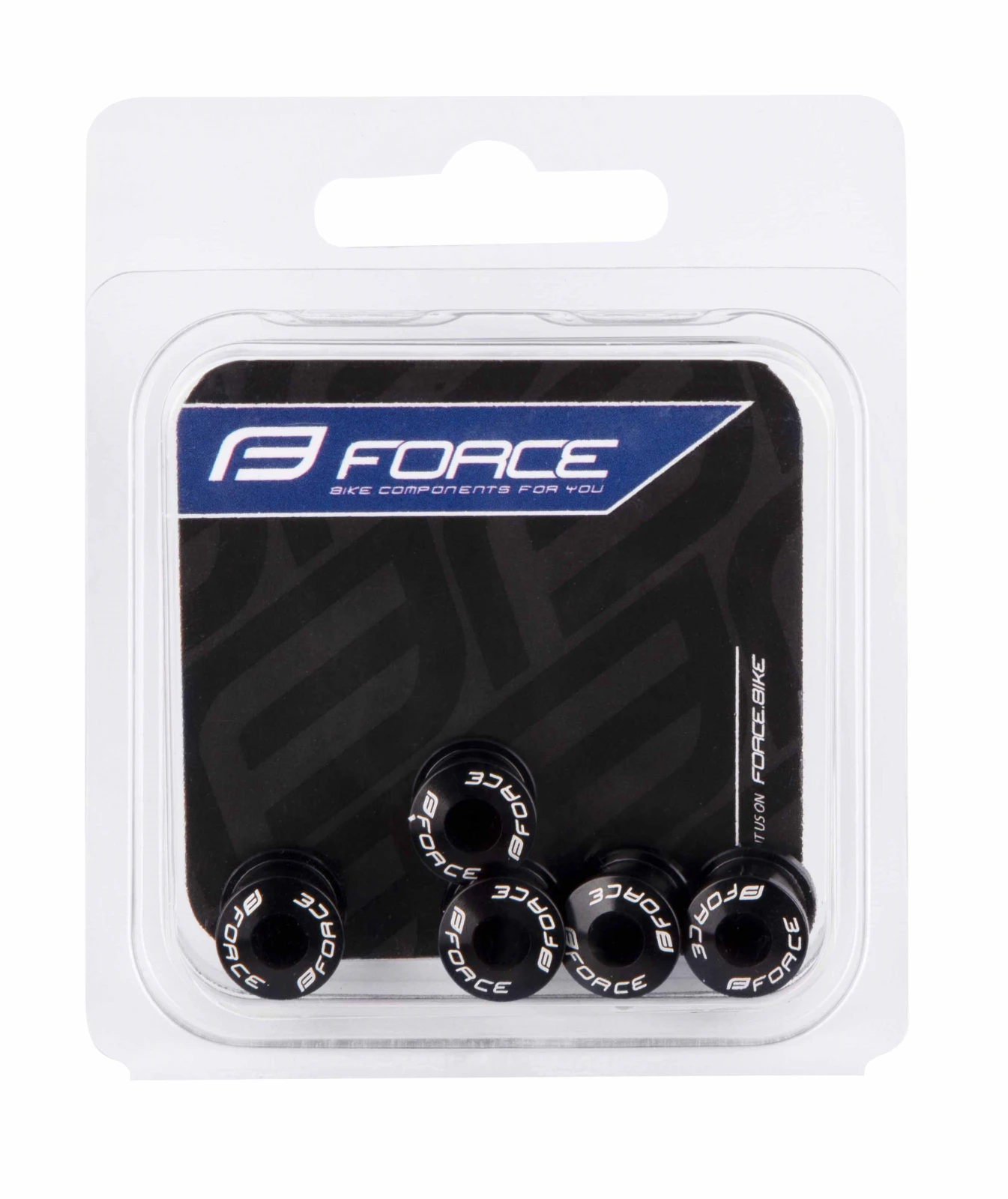 2. Suruburi Angrenaj Force Aluminiu Negre M8x8.5 Negru