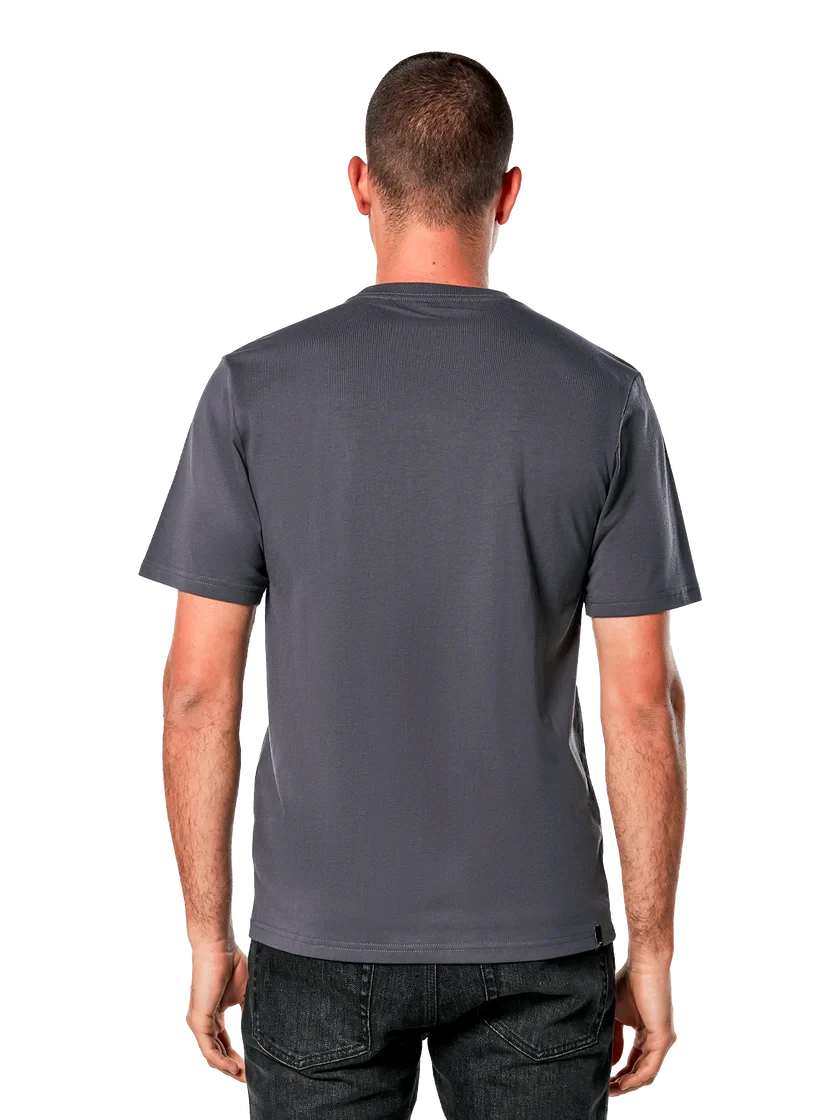 2. Tricou Alpinestars Ride 4.0 CSF Tee Charcoal Lime Black M M, Antracit/Lime/Negru