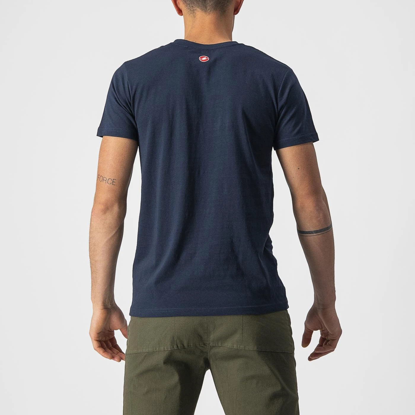 2. Tricou casual Castelli Ventaglio Tee, Bleumarin Rosu, XXL XXL, Bleumarin/Portocaliu