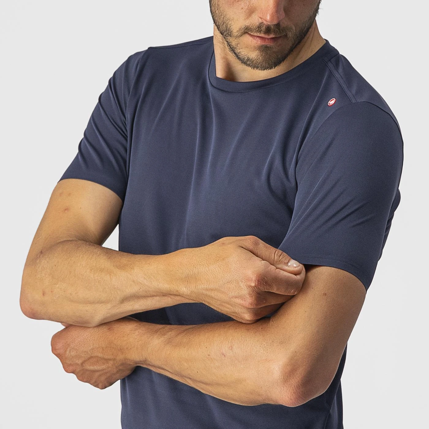 2. Tricou casual Castelli Tech 2 Tee, Bleumarin, L L, Bleumarin