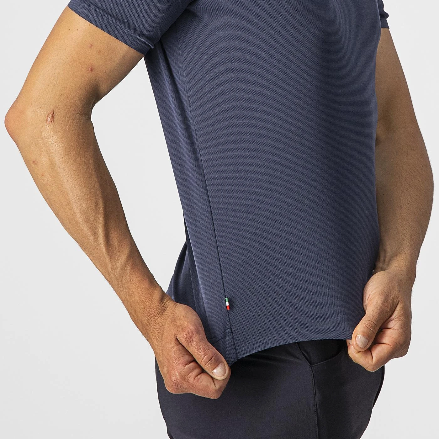 4. Tricou casual Castelli Tech 2 Tee, Bleumarin, L L, Bleumarin