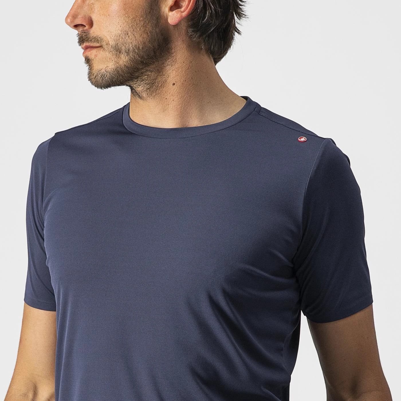3. Tricou casual Castelli Tech 2 Tee, Bleumarin, L L, Bleumarin