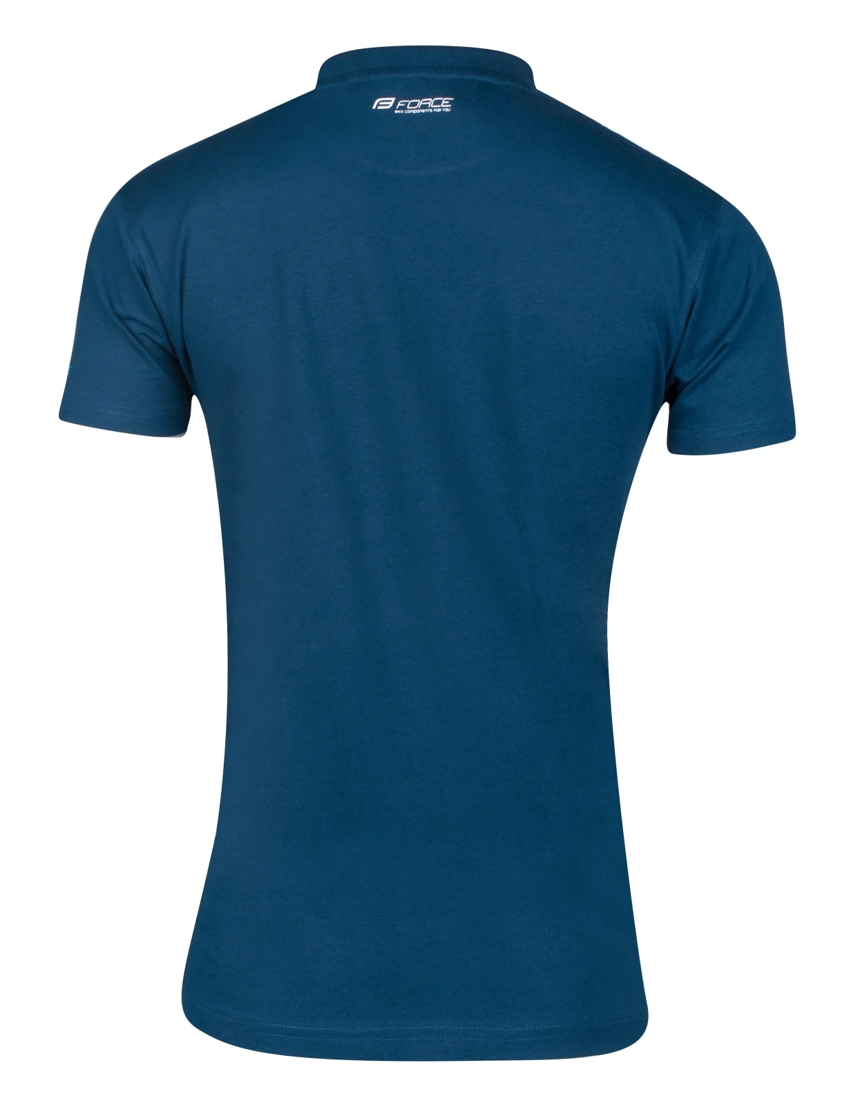 2. Tricou casual cu maneca scurta Force Flow Albastru XS XS, Albastru