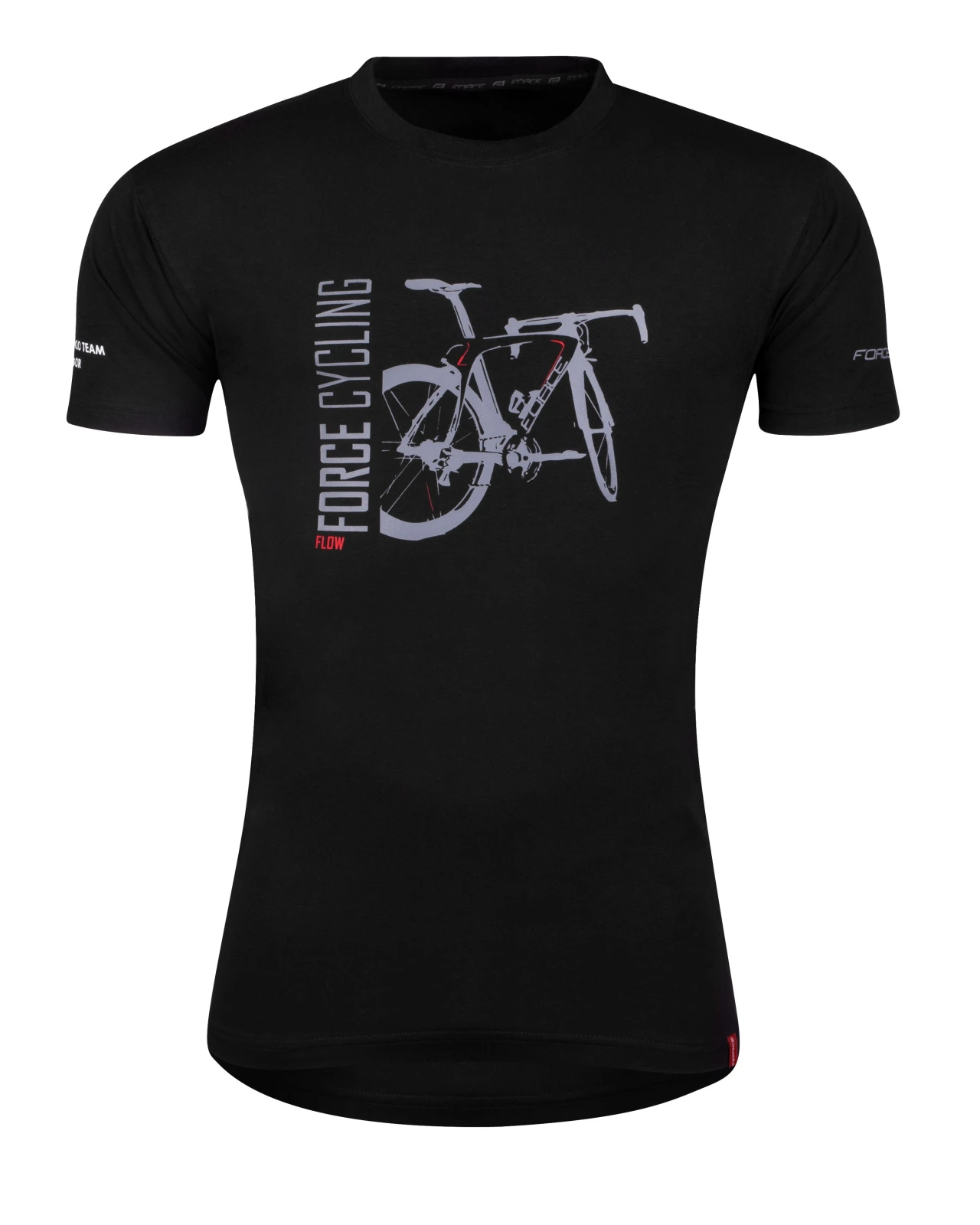Tricou casual cu maneca scurta Force Flow Negru XXXL XXXL, Negru - 103668
