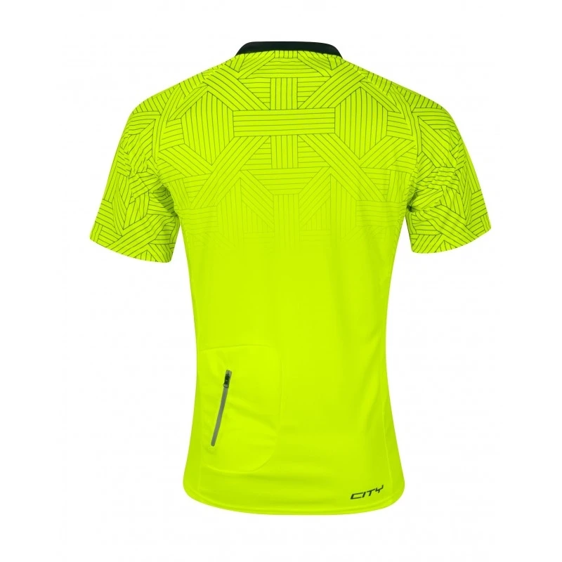 2. Tricou ciclism Force City, fluo negru, XXXL XXXL, Galben fluo