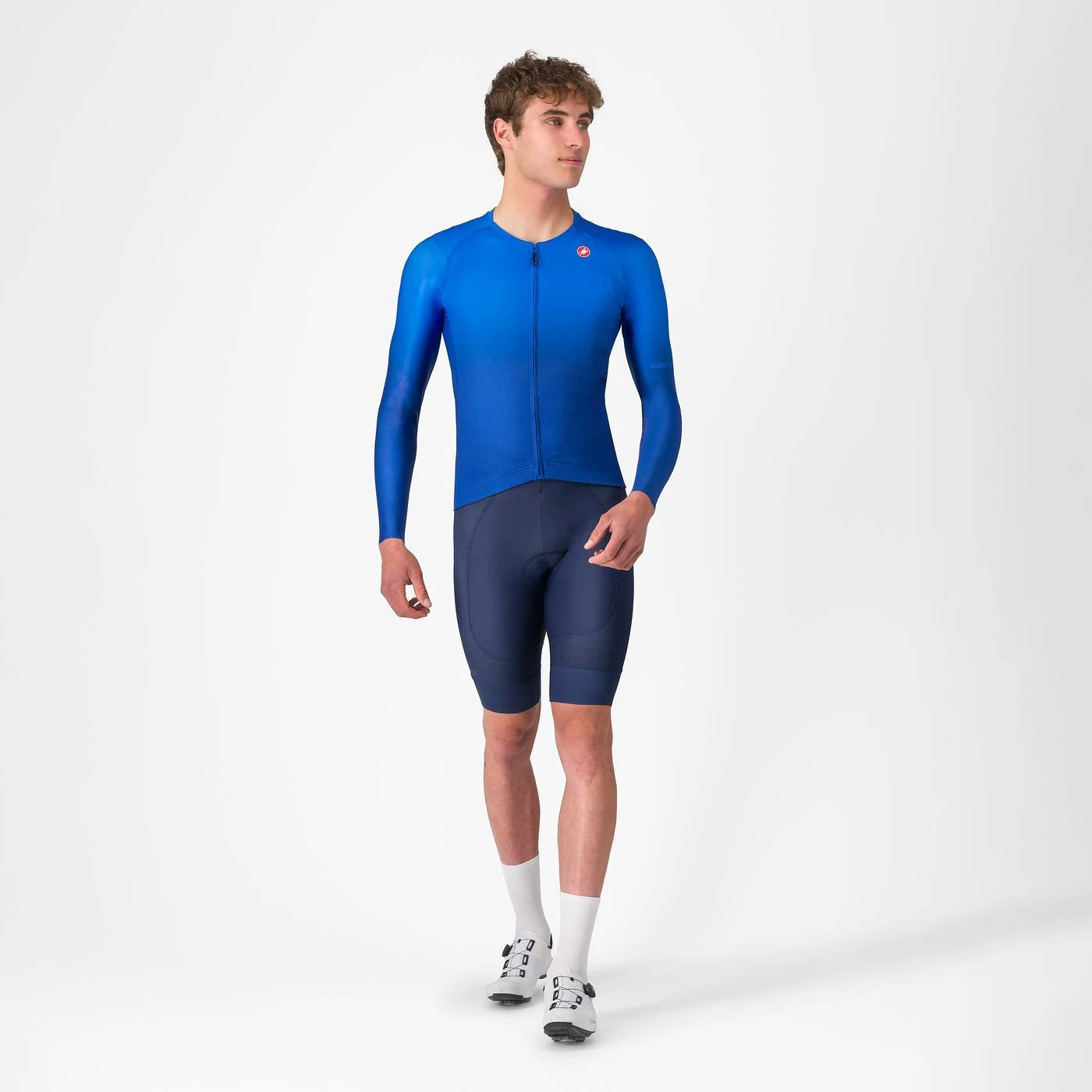 3. Tricou cu maneca lunga Castelli UPF LS, pentru barbati, albastru Italia, XS Albastru Italia, XS