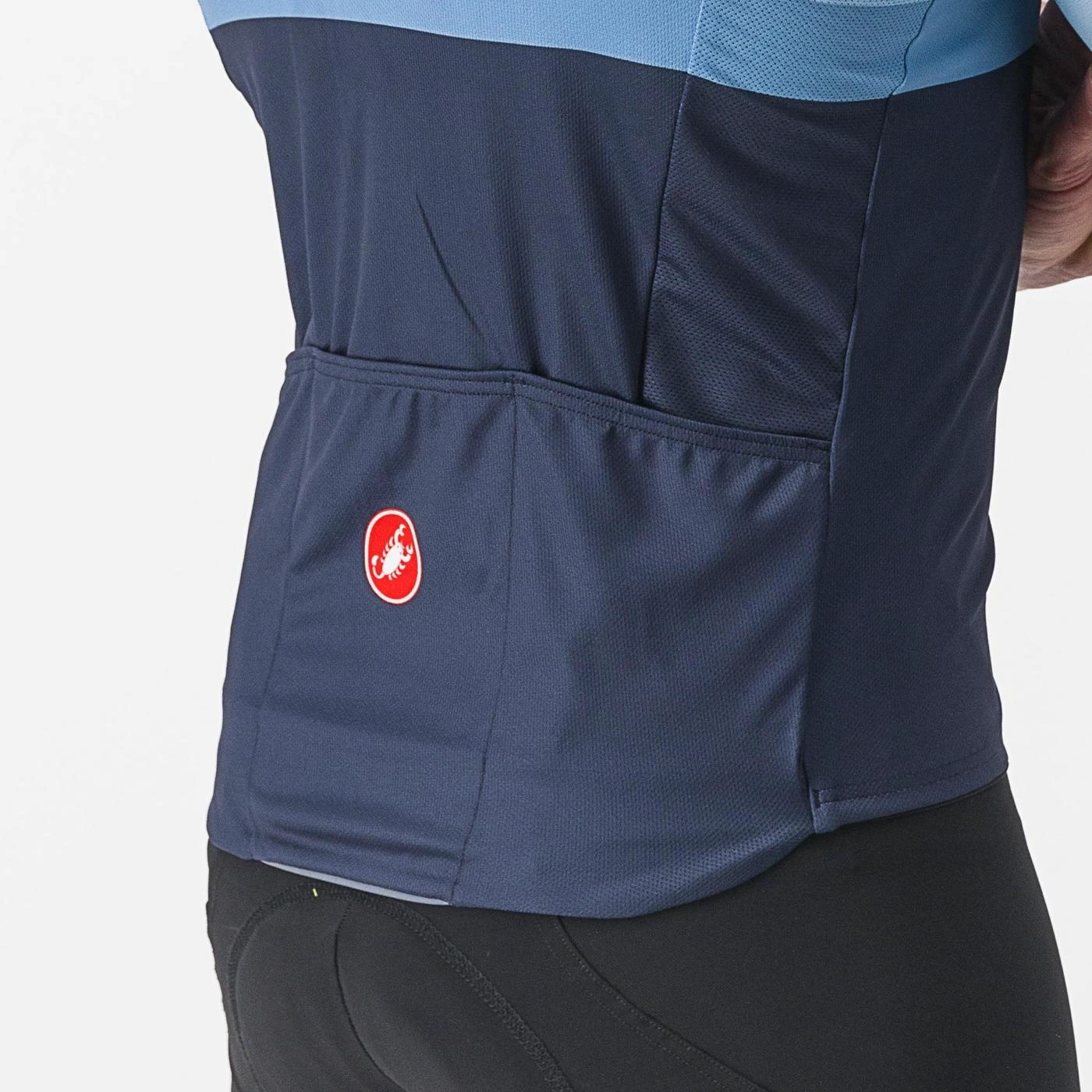 3. Tricou cu maneca scurta Castelli A Blocco, Bleu Bleumarin Portocaliu, XL XL, Bleu/Bleumarin/Portocaliu