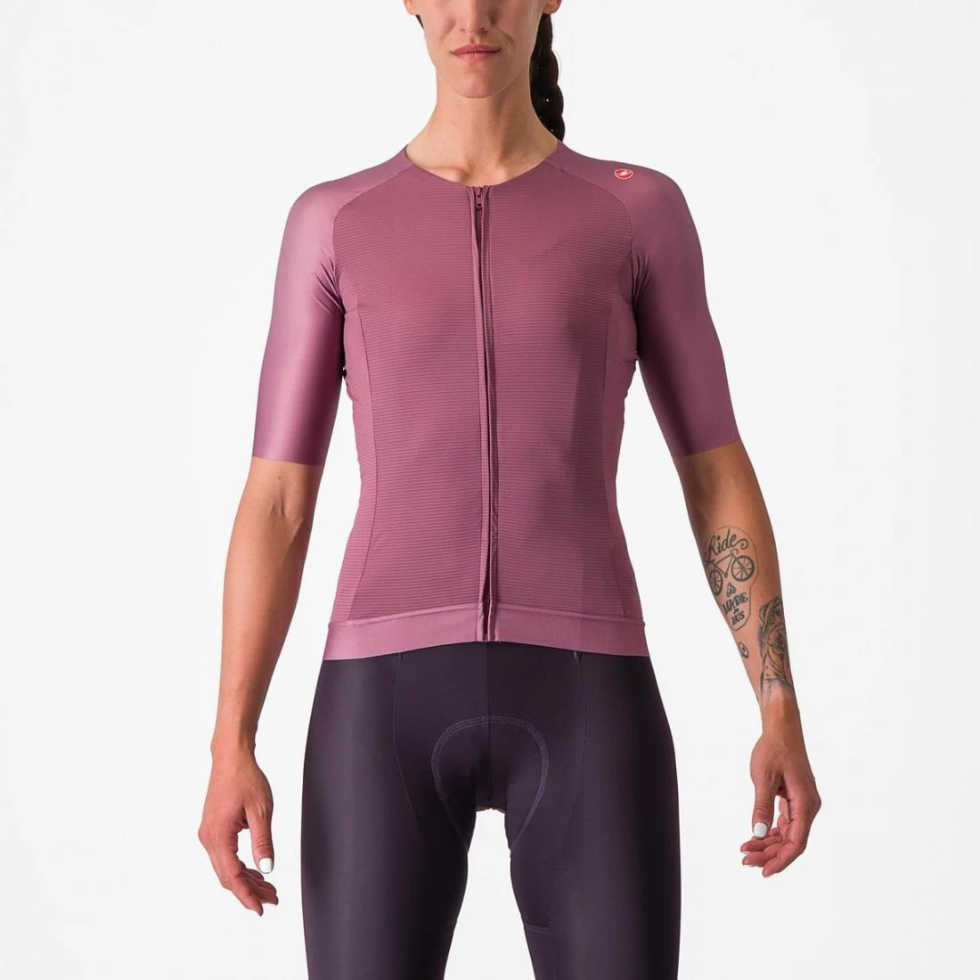 1. Tricou cu maneca scurta Castelli Aero PRO 7.0 W, de dama, Mov, XS XS, Siclam