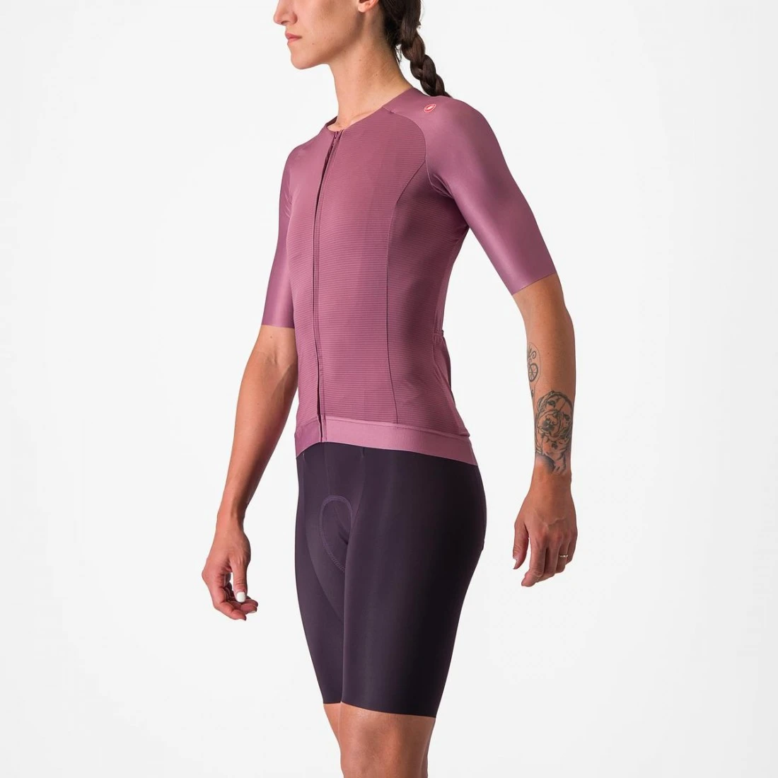 3. Tricou cu maneca scurta Castelli Aero PRO 7.0 W, de dama, Mov, XS XS, Siclam