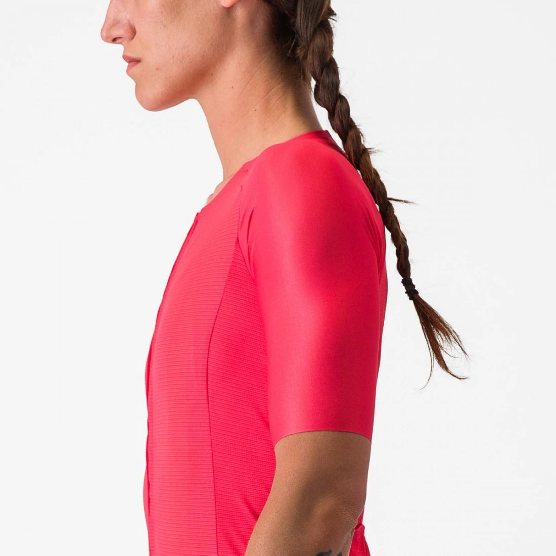 6. Tricou cu maneca scurta Castelli Aero PRO 7.0 W, de dama, Rosu, S S, Rosu
