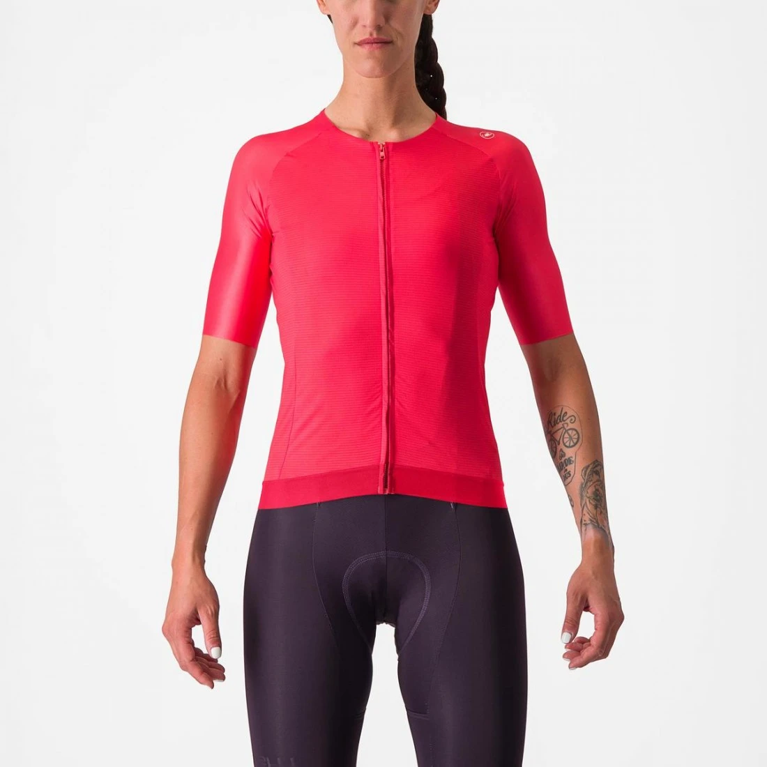 Tricou cu maneca scurta Castelli Aero PRO 7.0 W, de dama, Rosu, M M, Rosu - 109743