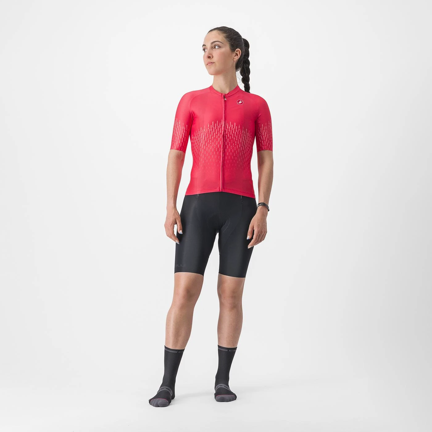 6. Tricou cu maneca scurta Castelli Aero PRO W, de dama, Rosu, S S, Rosu