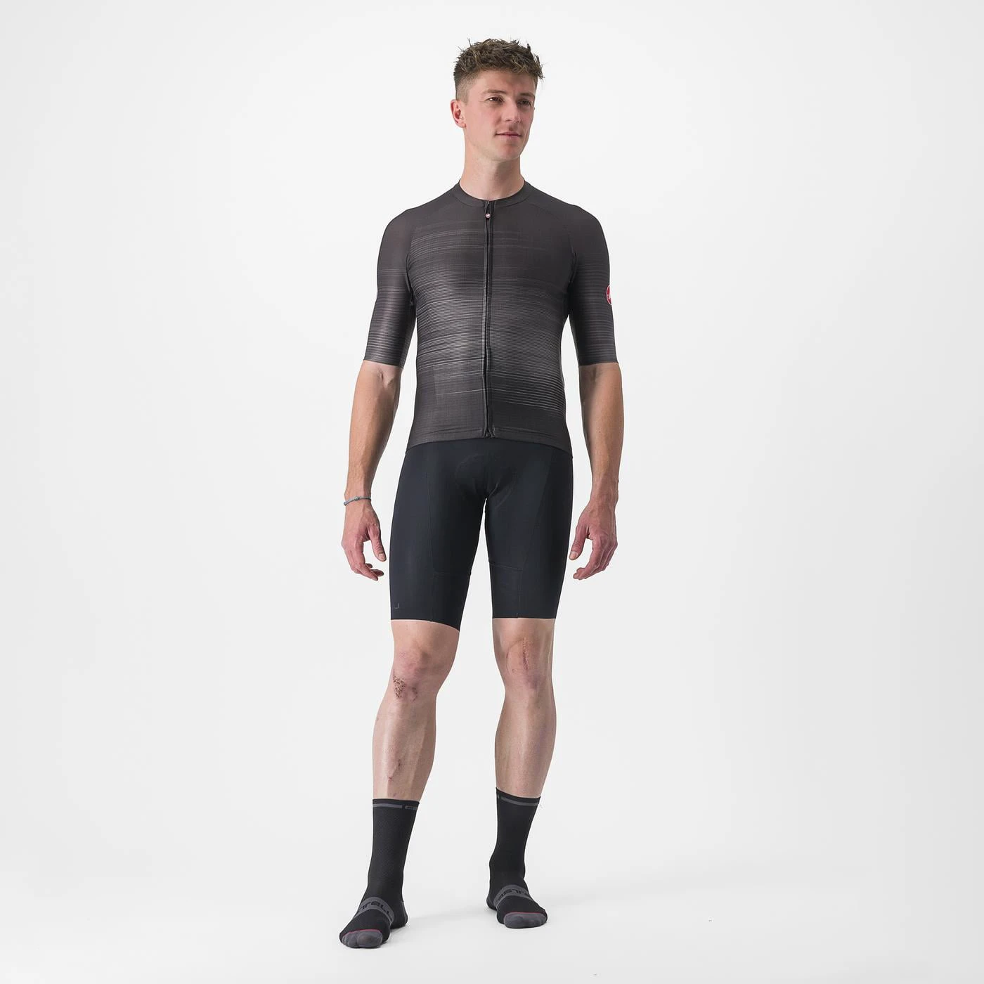 7. Tricou cu maneca scurta Castelli Aero Race 6.0, Negru, L L, Negru