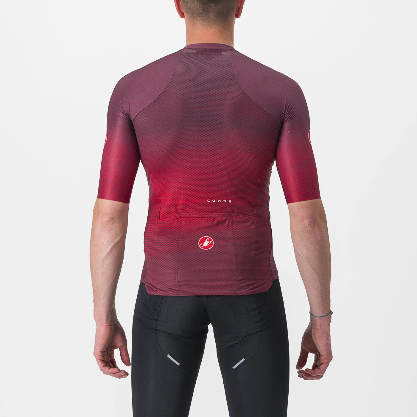 2. Tricou cu maneca scurta Castelli Aero Race 6.0, Visiniu, S S, Visiniu