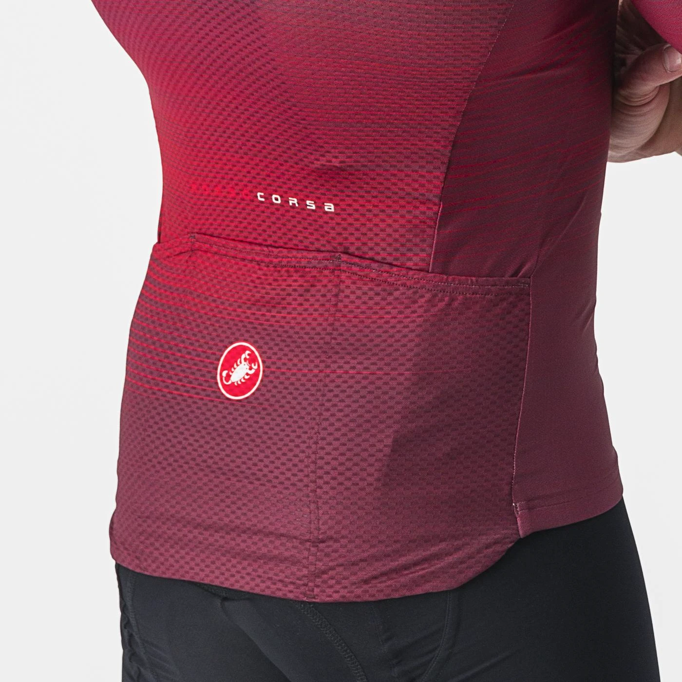 4. Tricou cu maneca scurta Castelli Aero Race 6.0, Visiniu, S S, Visiniu