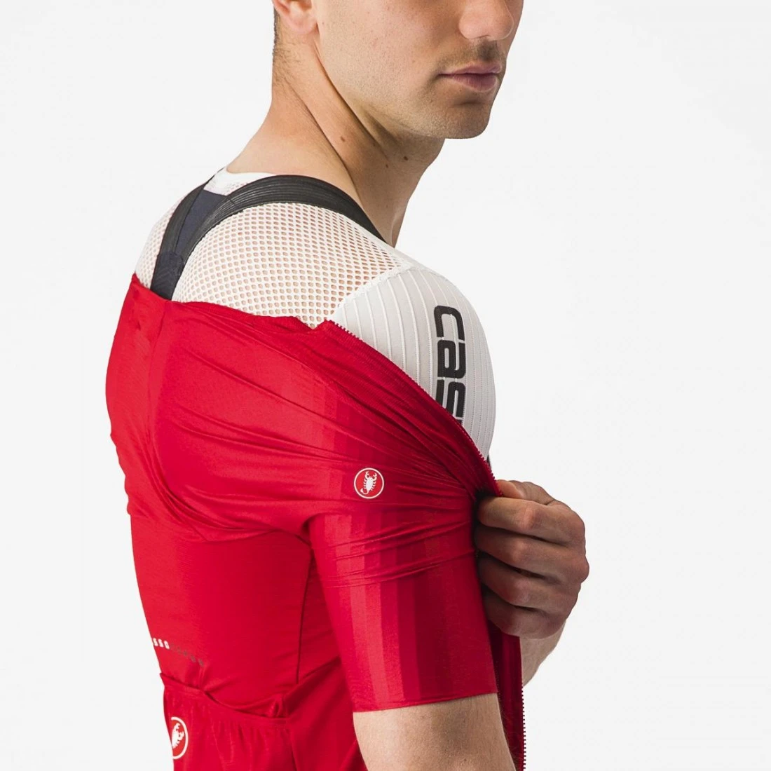8. Tricou cu maneca scurta Castelli Aero Race 7.0, Rosu, M M, Rosu