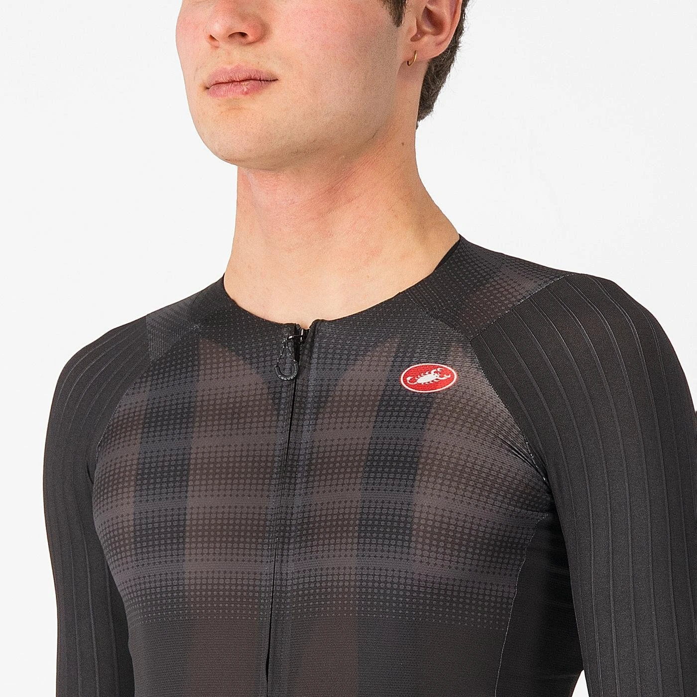 11. Tricou cu maneca scurta Castelli Aero Race 8S, pentru barbati, alb, S Alb, S