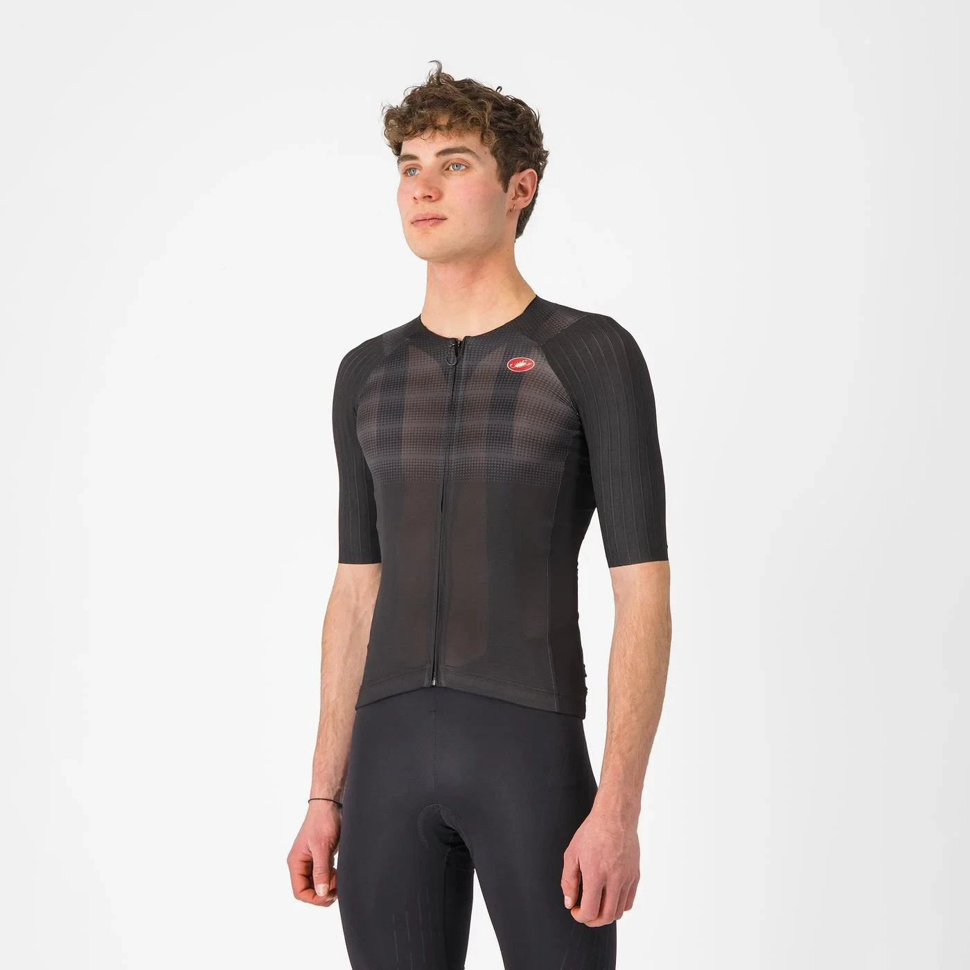 13. Tricou cu maneca scurta Castelli Aero Race 8S, pentru barbati, alb, S Alb, S