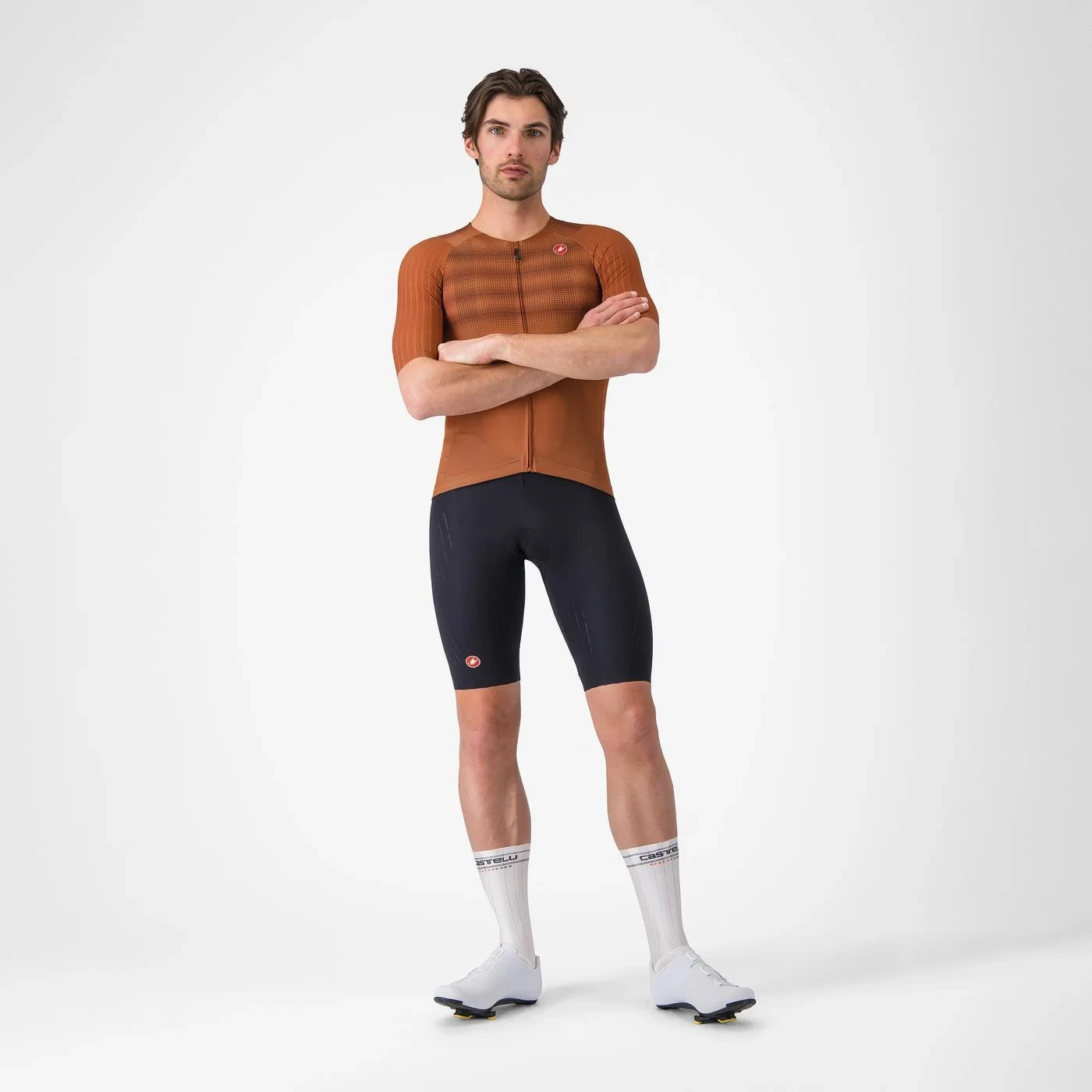 14. Tricou cu maneca scurta Castelli Aero Race 8S, pentru barbati, alb, S Alb, S
