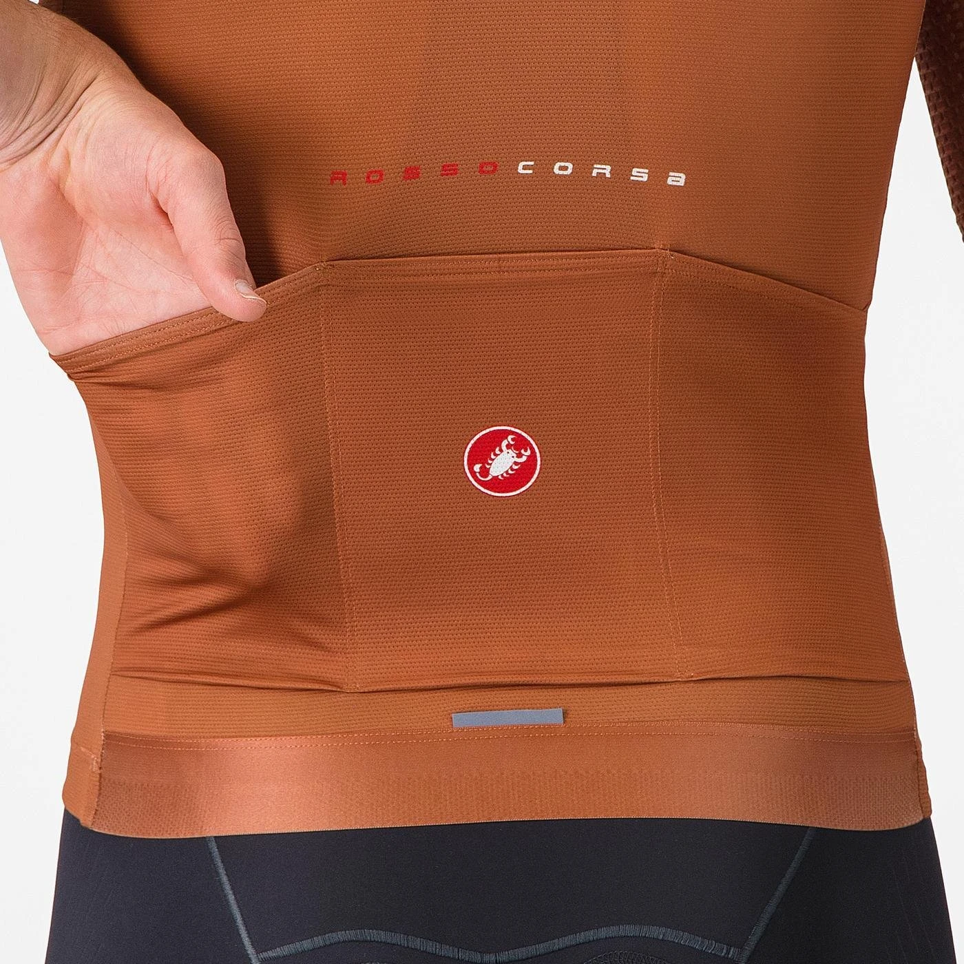 16. Tricou cu maneca scurta Castelli Aero Race 8S, pentru barbati, alb, S Alb, S