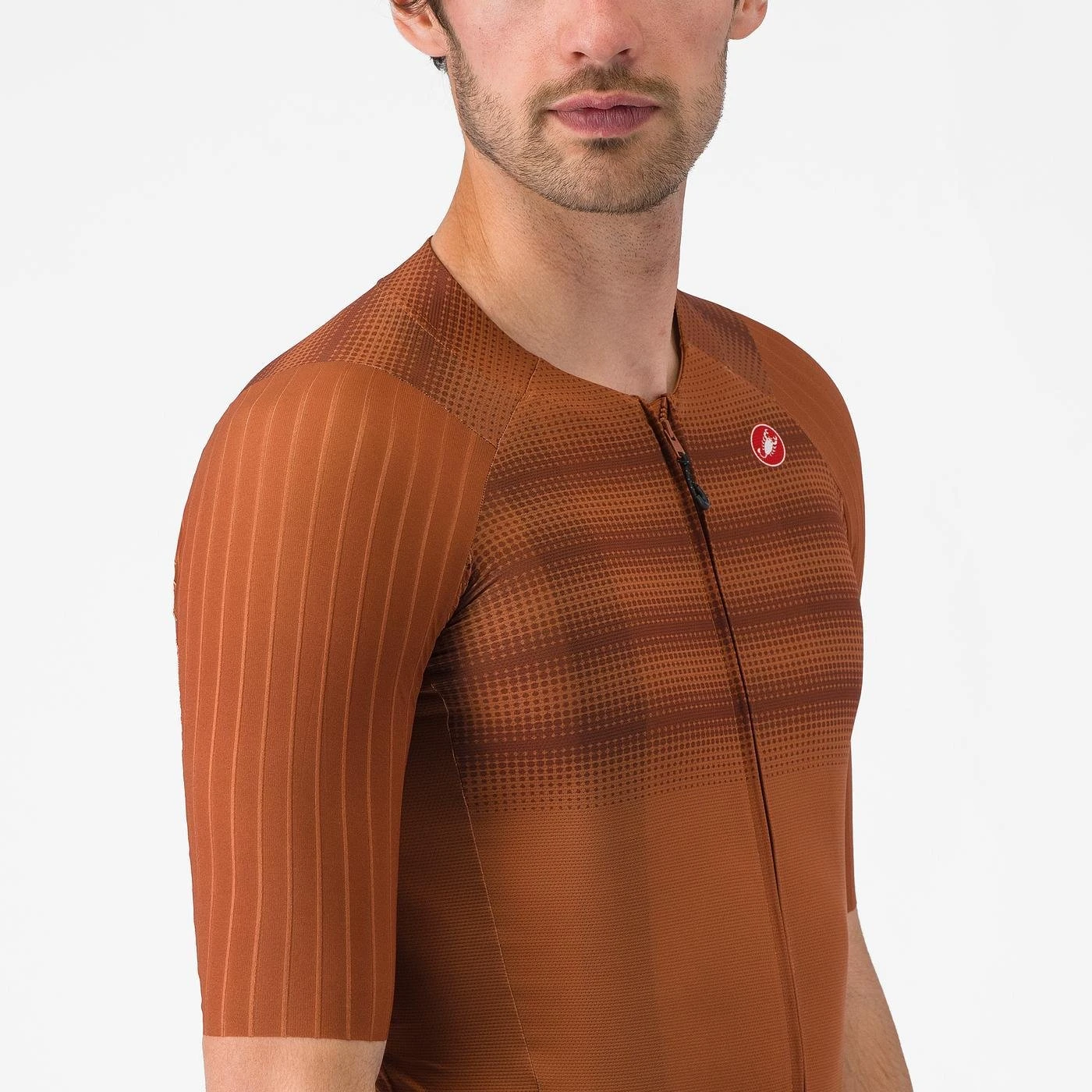 15. Tricou cu maneca scurta Castelli Aero Race 8S, pentru barbati, alb, S Alb, S