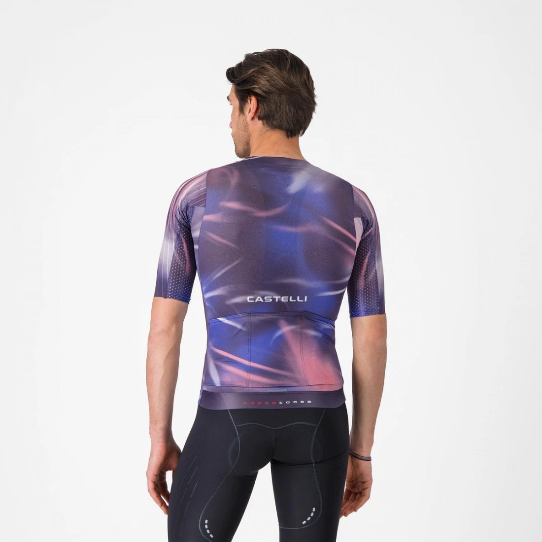 3. Tricou cu maneca scurta Castelli Aero Race 8s, pentru barbati, rosa giro night shade XL XL, Multicolor