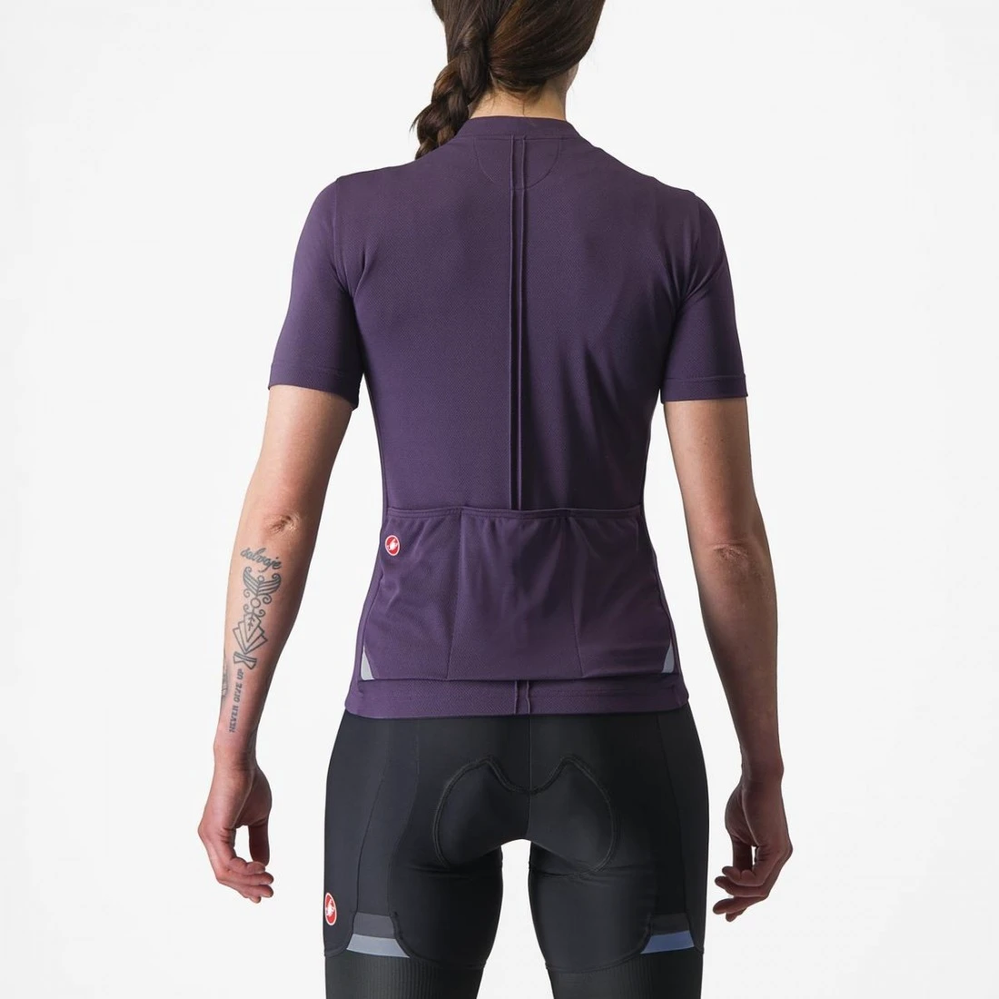 2. Tricou cu maneca scurta Castelli Anima 4, pentru femei, mov nocturn, L Mov Nocturn, L
