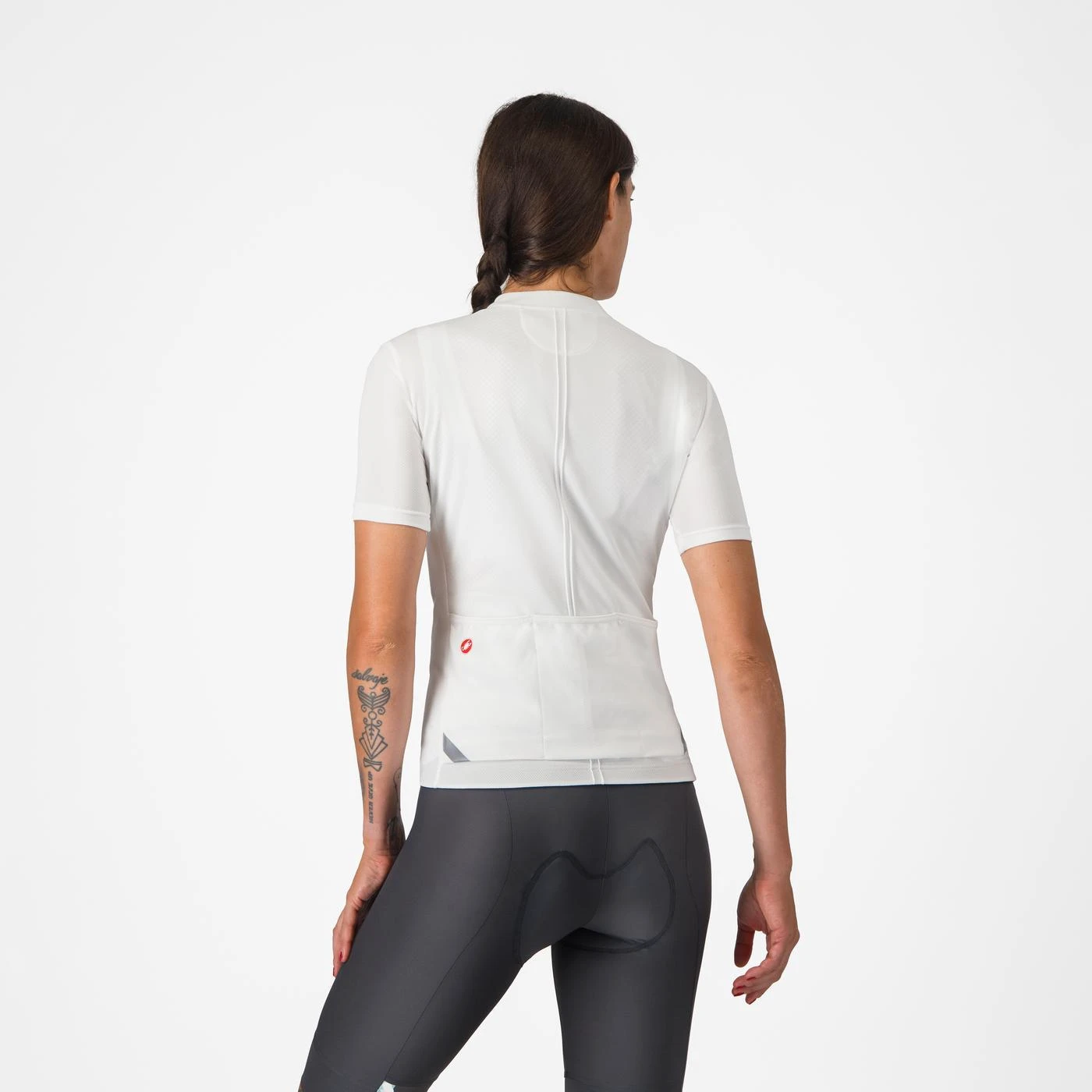 2. Tricou cu maneca scurta Castelli Anima 4, pentru femei, alb fildes, XL Alb Fildes, XL