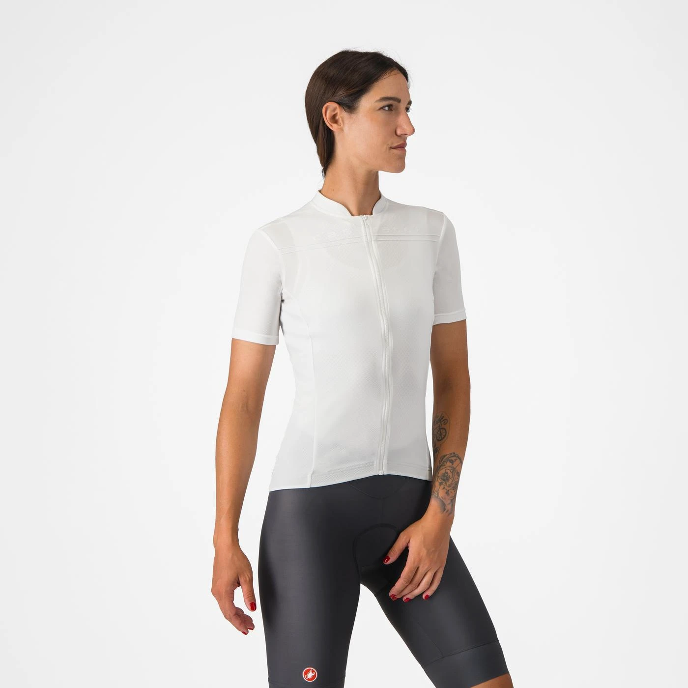 Tricou cu maneca scurta Castelli Anima 4, pentru femei, alb fildes, XL Alb Fildes, XL - 111539