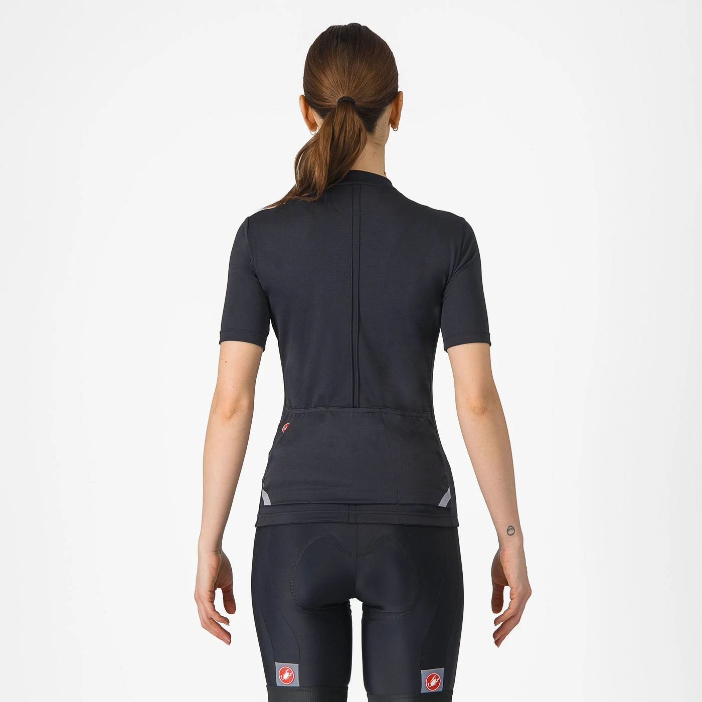 2. Tricou cu maneca scurta Castelli Anima 4, pentru femei, negru deschis, M Negru Deschis, M