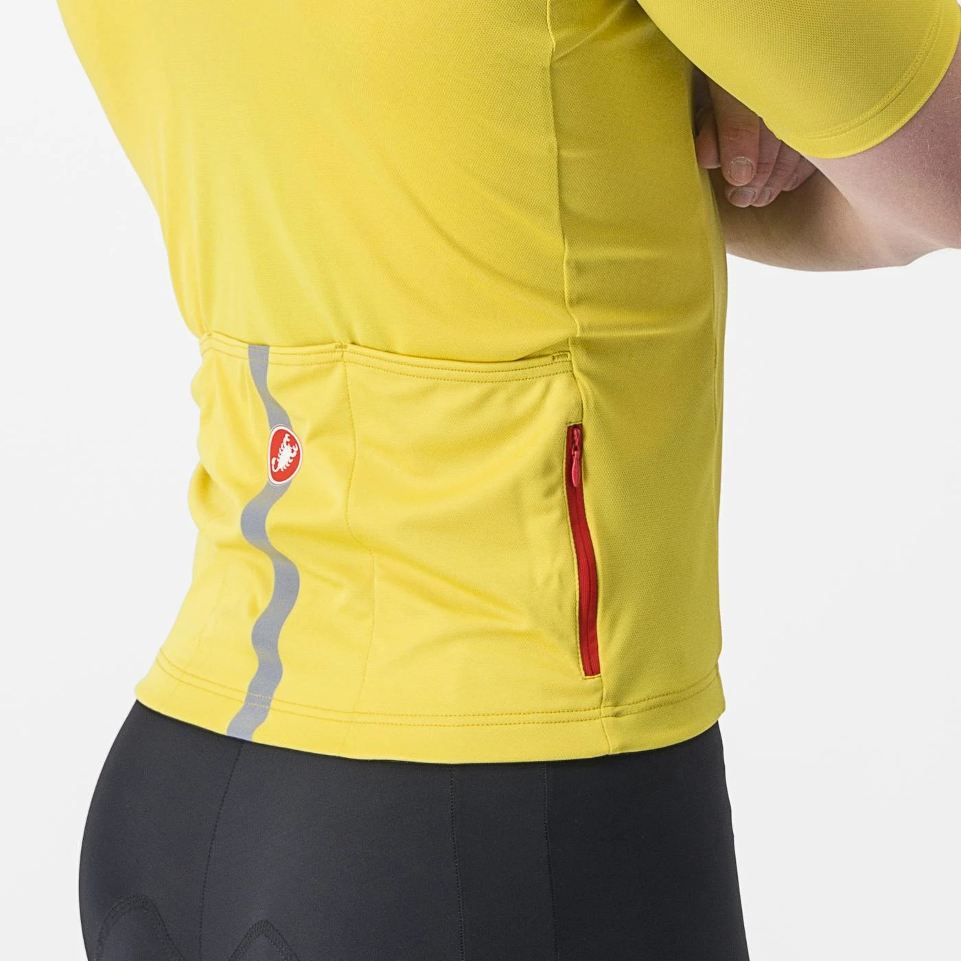 4. Tricou cu maneca scurta Castelli Classifica, Galben, L L, Galben