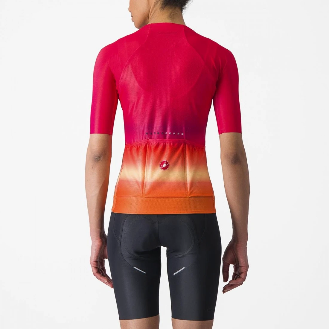 2. Tricou cu maneca scurta Castelli Climber s 4.0 W, de dama, Rosu Magenta Portocaliu, L L, Rosu/Magenta/Portocaliu