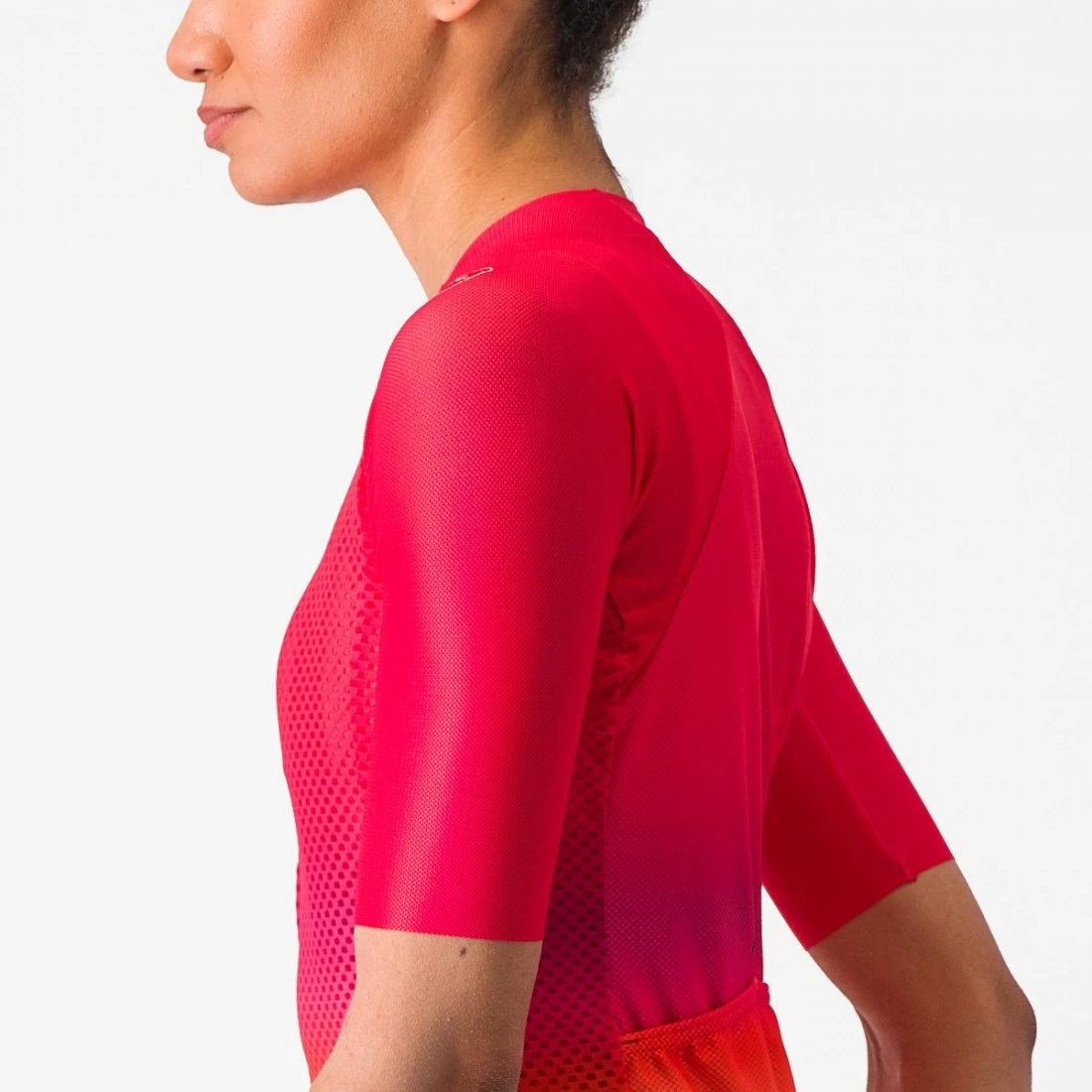 7. Tricou cu maneca scurta Castelli Climber s 4.0 W, de dama, Rosu Magenta Portocaliu, L L, Rosu/Magenta/Portocaliu