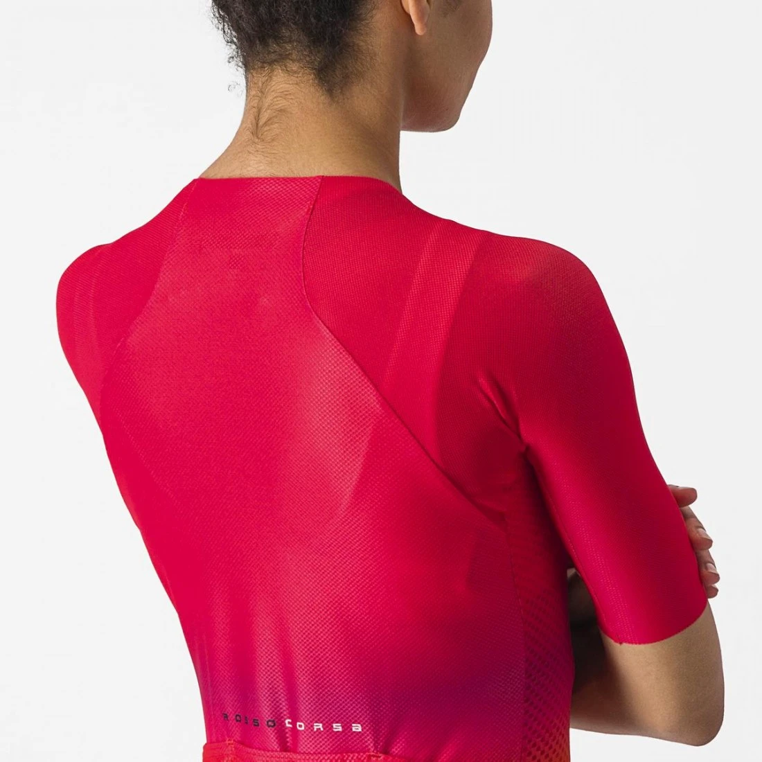 6. Tricou cu maneca scurta Castelli Climber s 4.0 W, de dama, Rosu Magenta Portocaliu, L L, Rosu/Magenta/Portocaliu