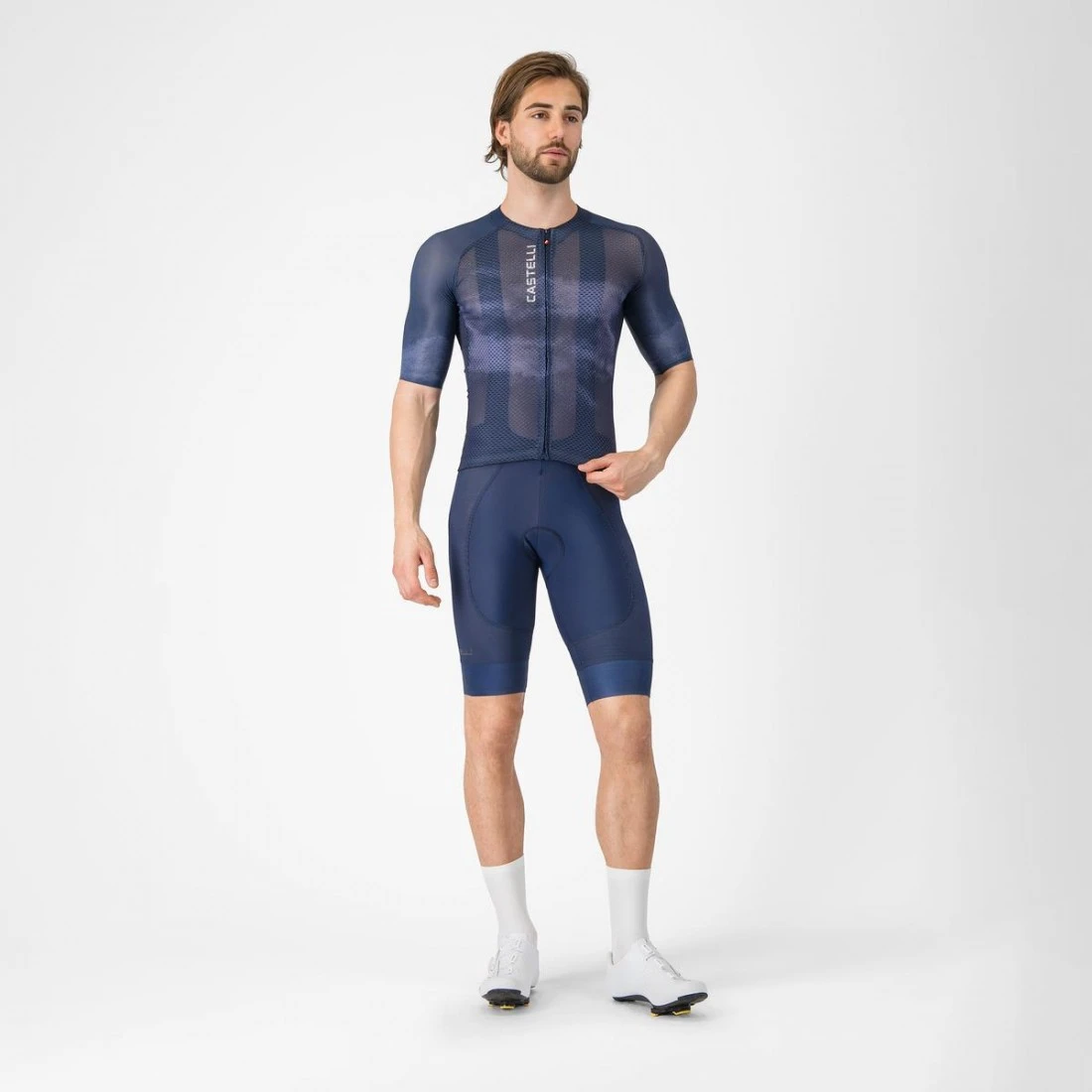 5. Tricou cu maneca scurta Castelli Climbers A C, pentru barbati, albastru belgian L L, Bleumarin