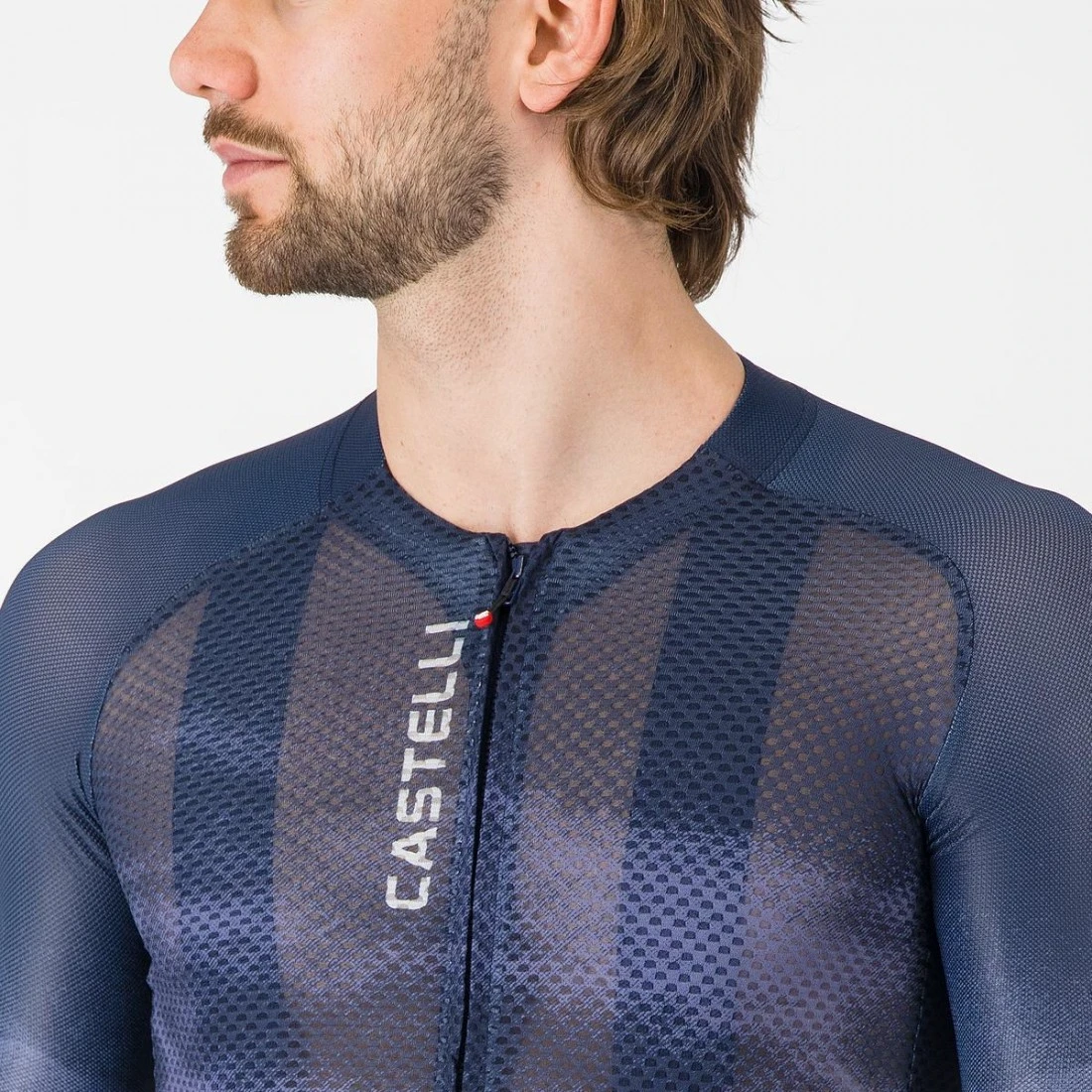 3. Tricou cu maneca scurta Castelli Climbers A C, pentru barbati, albastru belgian L L, Bleumarin