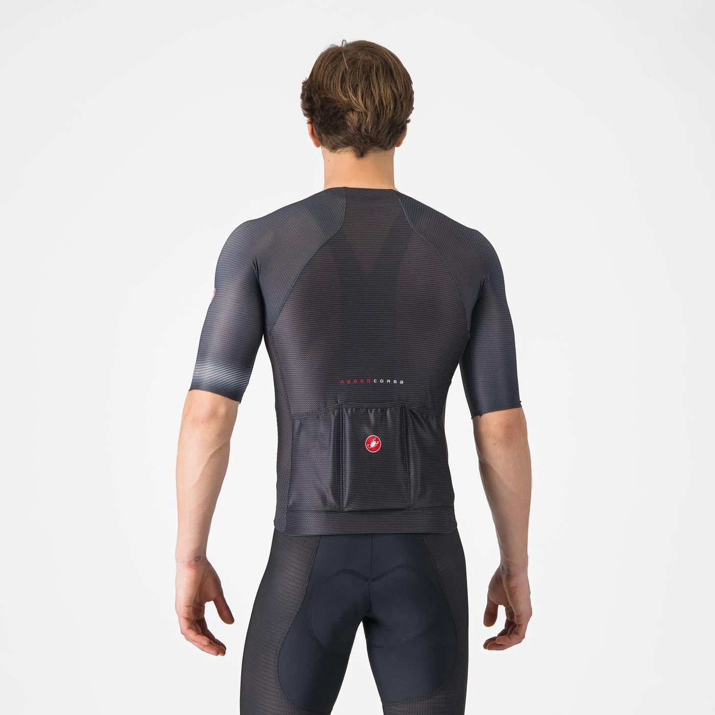 2. Tricou cu maneca scurta Castelli Climbers A C, pentru barbati, negru gri inchis, XXXL Negru/Gri Inchis, XXXL